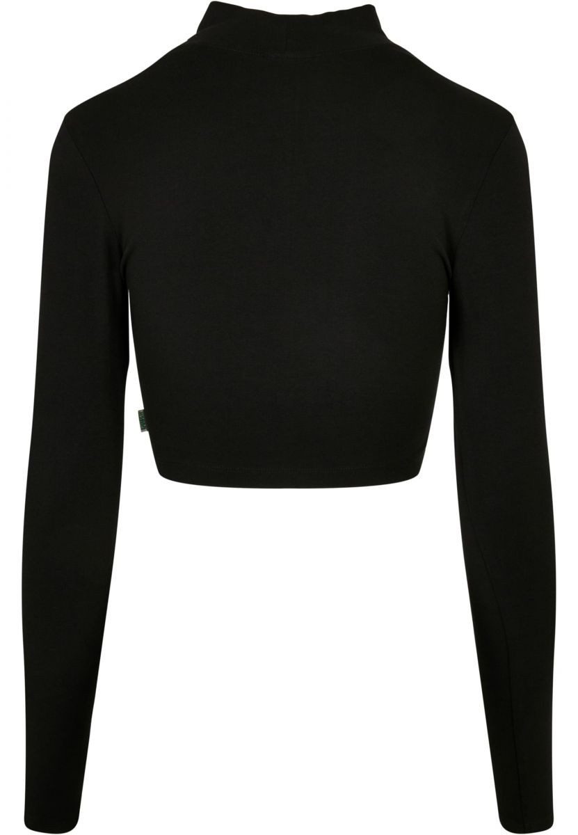 URBAN CLASSICS Longsleeve Ladies Organic Cropped Turtelneck Longsleeve Damen Oberteil