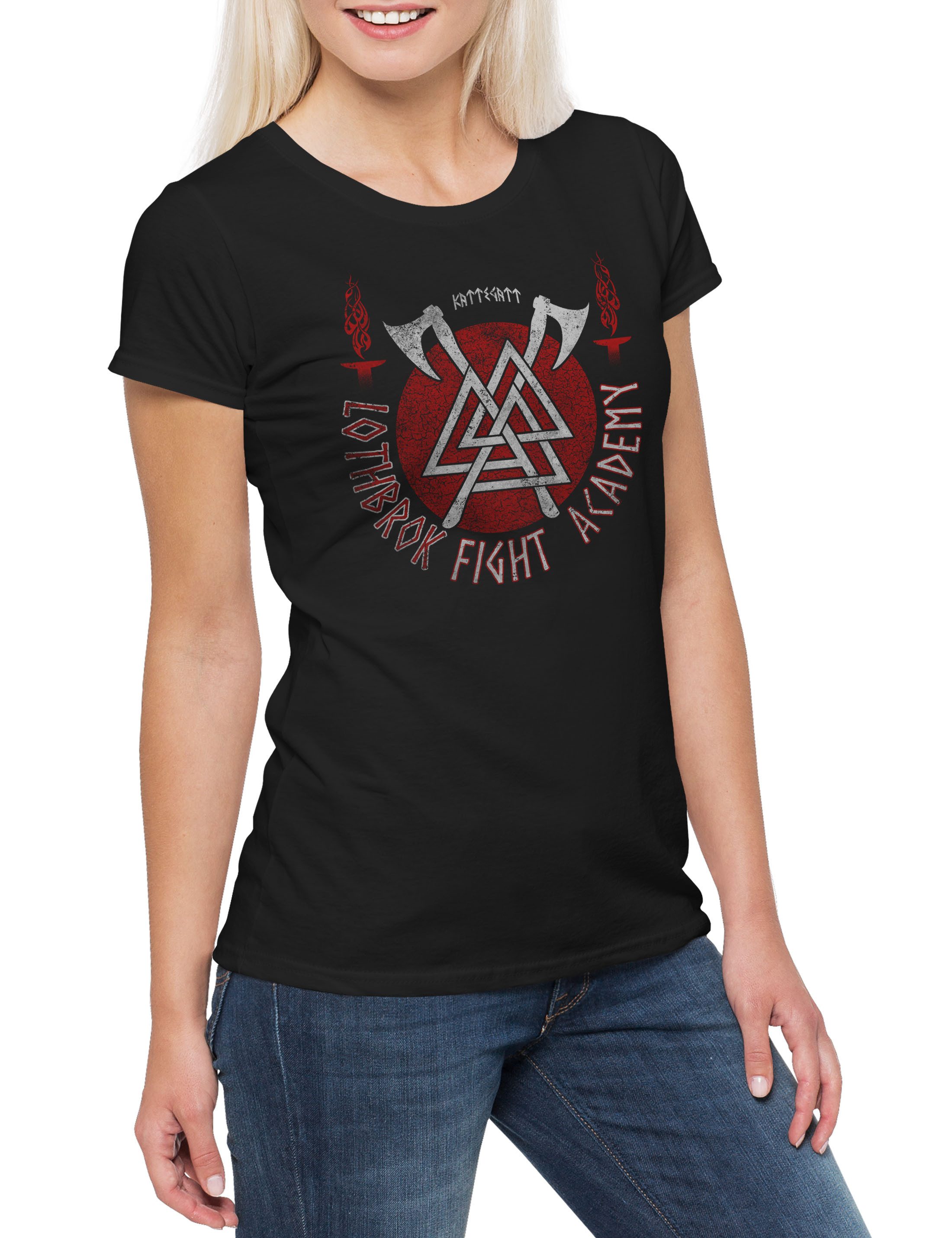 Urban Backwoods Print-Shirt Lothbrok Fight Academy günstig online kaufen