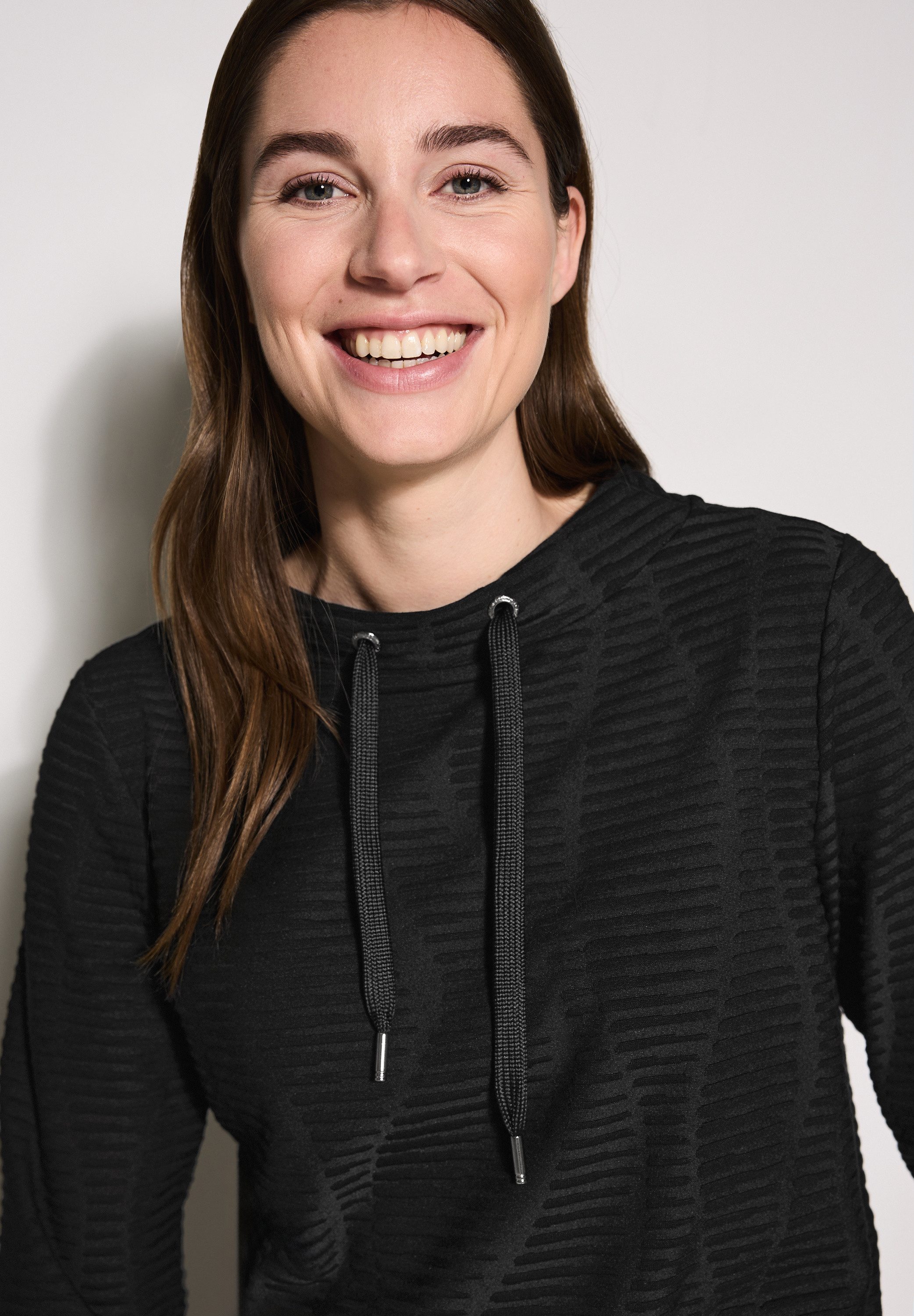 CECIL Langarmshirt mit Struktur-Muster günstig online kaufen