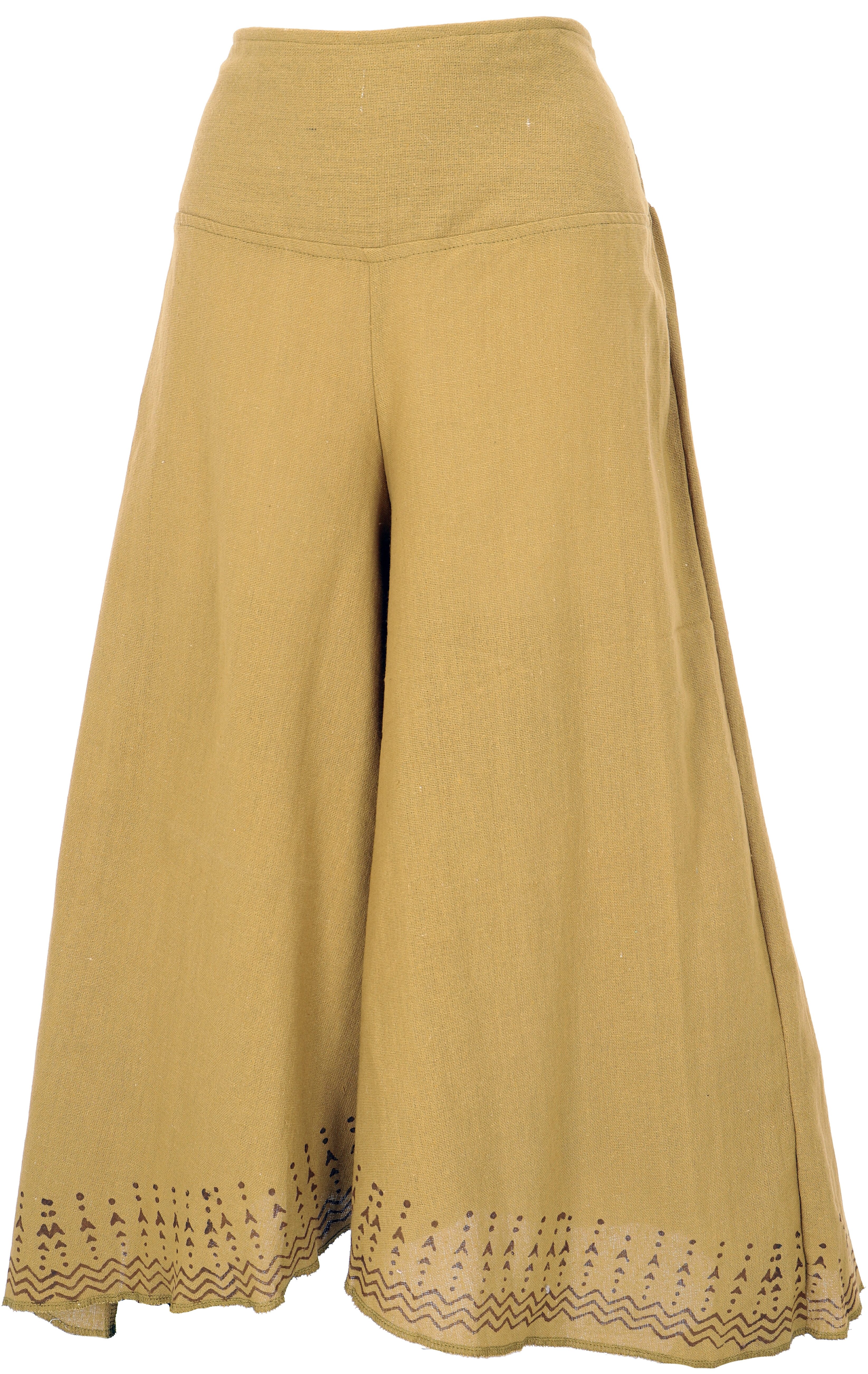 Guru-Shop Relaxhose Palazzohose, 3/4 Hosenrock, bedruckte.. günstig online kaufen