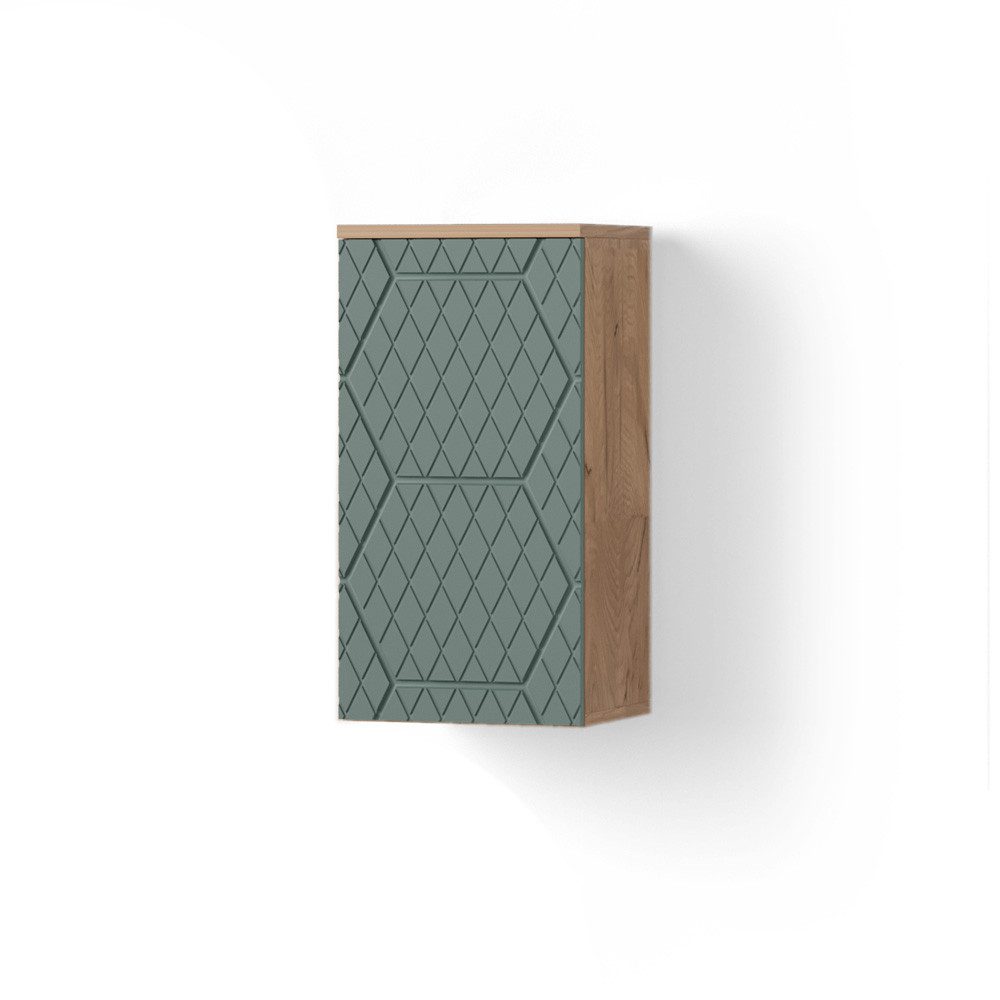 Livinity® Hängeschrank Ronco, Grün/Goldkraft Eiche/Goldkraft Eiche, günstig online kaufen