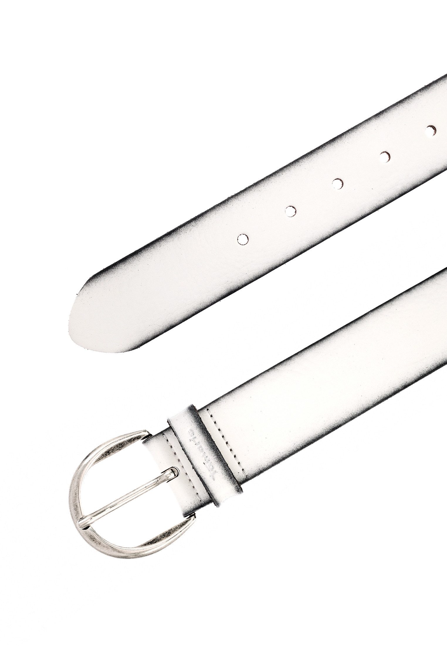 Tamaris Ledergürtel Charlotte Silver mit halbrunder Dornschließe in poliertem Silber, 4 cm breit – Bild 3 von 5