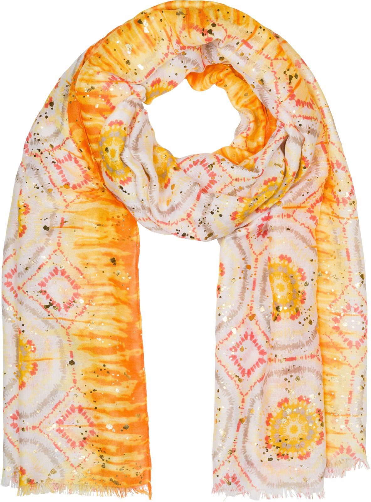 styleBREAKER Modeschal Schal mit Batik Muster günstig online kaufen