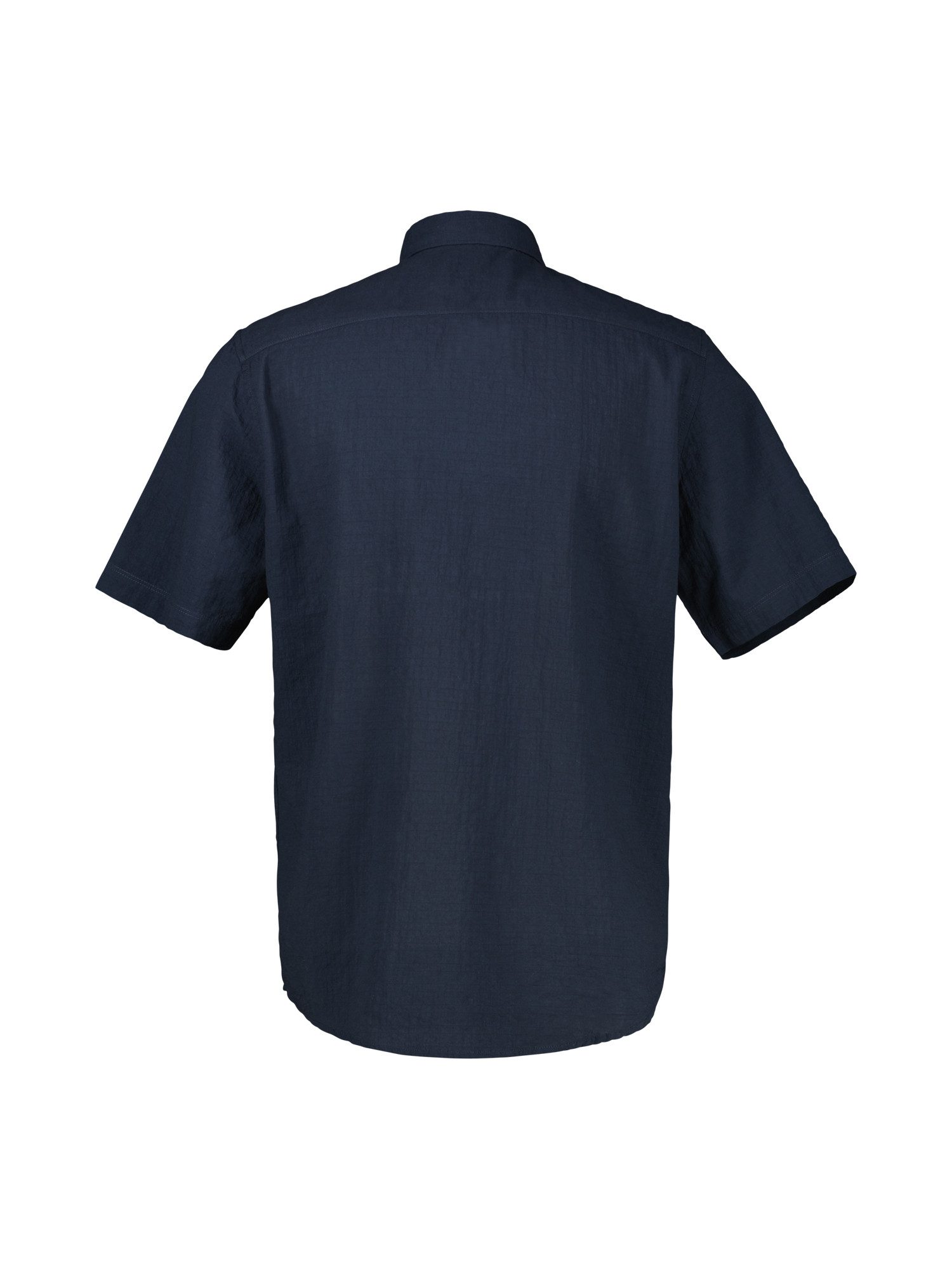LERROS Kurzarmhemd Kurzarmhemd mit Knitterlook, grosse Größen