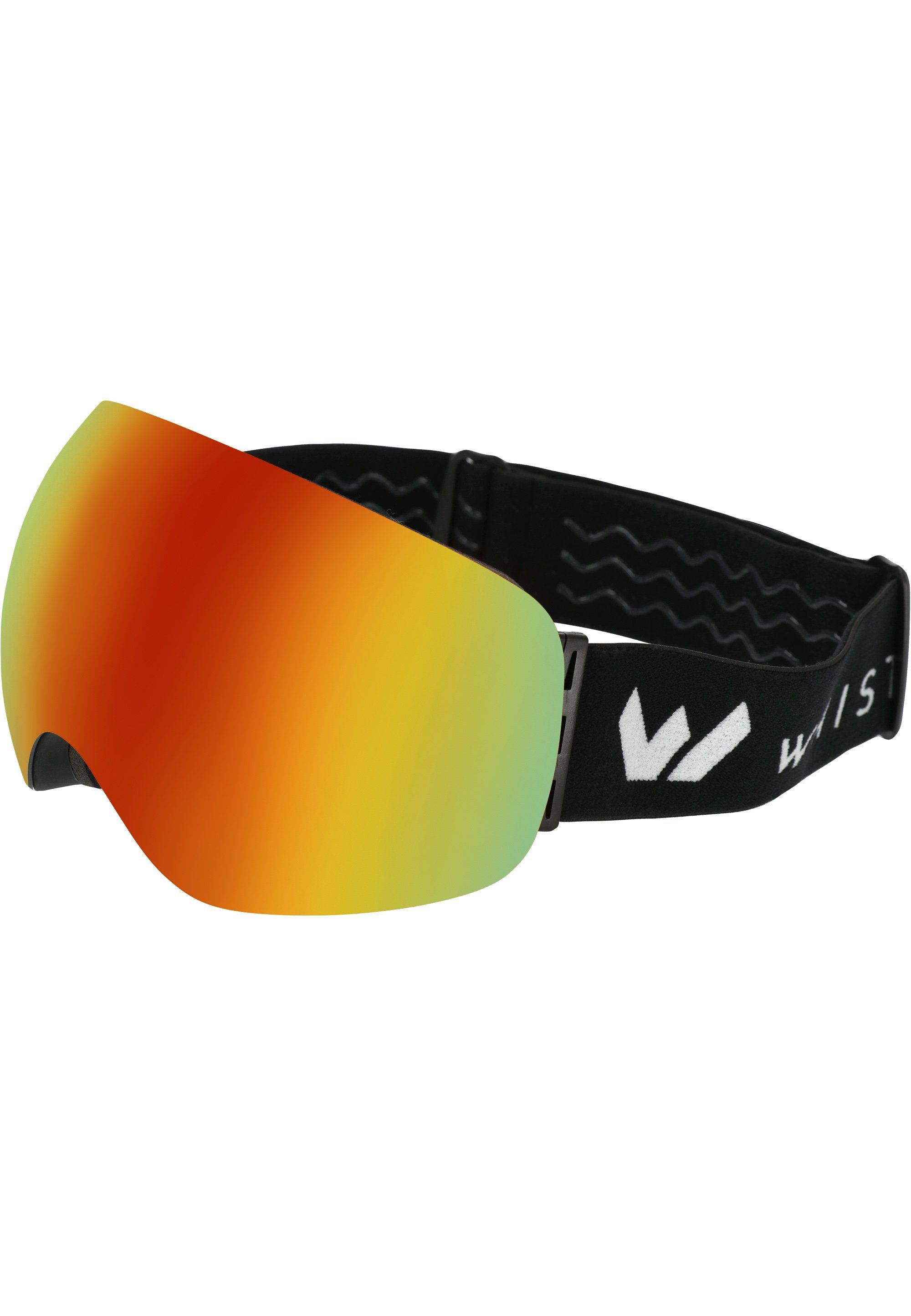 Skibrille WS6100, Anti-Fog-Beschichtung schwarz-gelb WHISTLER mit praktischer