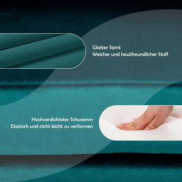 COSTWAY Polsterstuhl Akzentstuhl höhenverstellbar, 360° drehbar, bis 120kg