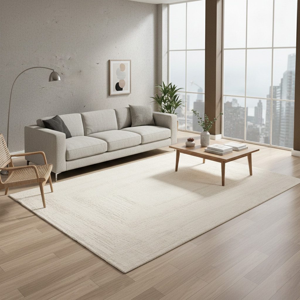 Vimoda Teppich Wohnzimmer neues premium Designteppich modern, Rechteckig, Höhe: 11 mm, Teppich Wohnzimmer 3D effekt Boho Einfarbig hoch-tief Bordüre