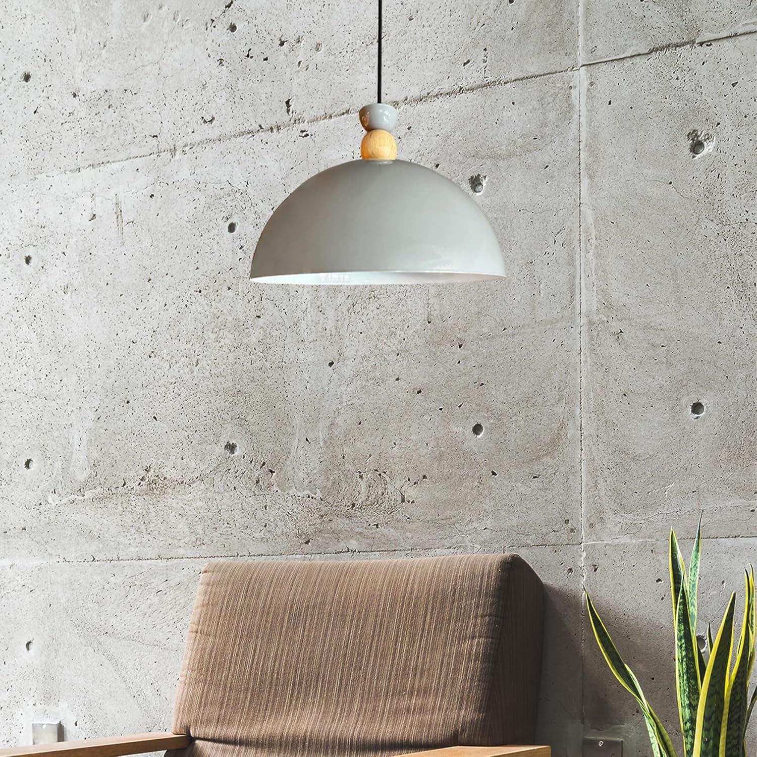 Bamyum Pendelleuchte Pendelleuchte Yimpi Hängelampe Industrial Ø30 cm, E27, Moderne Lampe, ohne Leuchtmittel, E27, Dimmbar, Einstellbare Kabellänge – Bild 5 von 5