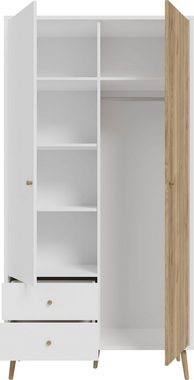 FORTE Drehtürenschrank Harllson EasyKlix by Forte, Montage von Korpus und Türen ohne Werkzeug oder Schrauben