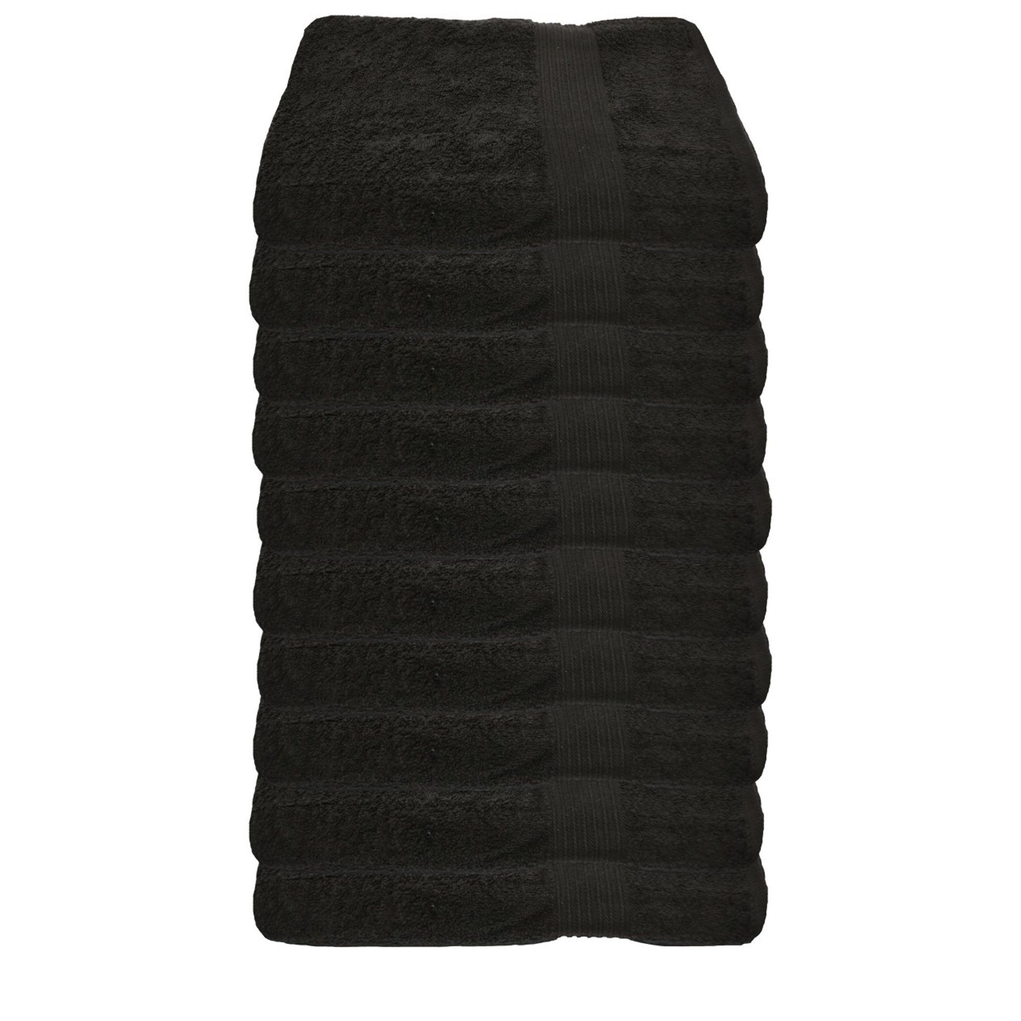 Julie Julsen Gästehandtücher 10-Gästehandtücher-Schwarz-Gästetuch 30 x 50 c günstig online kaufen