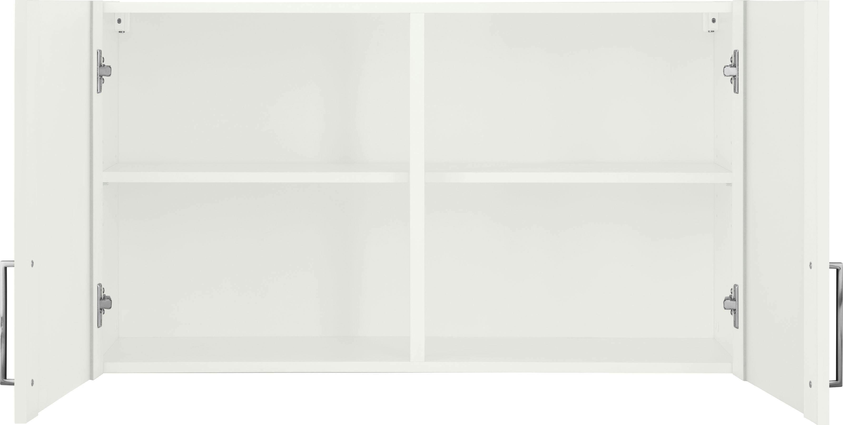 wiho Küchen Glashängeschrank Zell cm weiß/weiß Breite 100