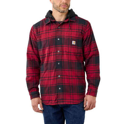 Carhartt Hemdjacke Carhartt FLANNEL FLEECE LINED HOODED SHIRT JAC 105621 (1-St)