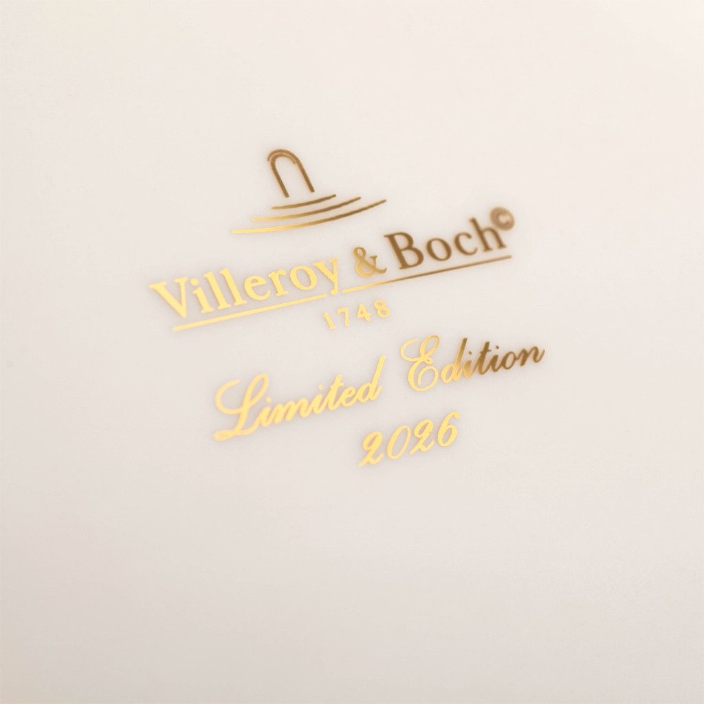Villeroy & Boch Frühstücksteller Annual Christmas Edition Jahresteller 2026, (1 St), Premium Porcelain, 1 Stck
