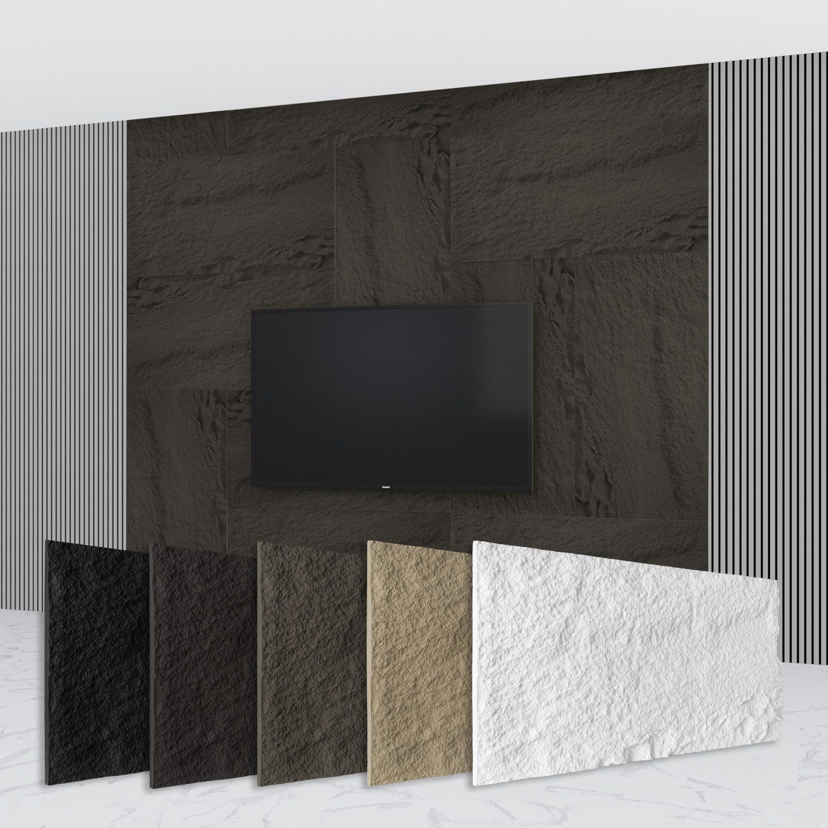 Hexim Wandpaneel, (Steinoptik Felsen Platten 120x60cm günstig online kaufen