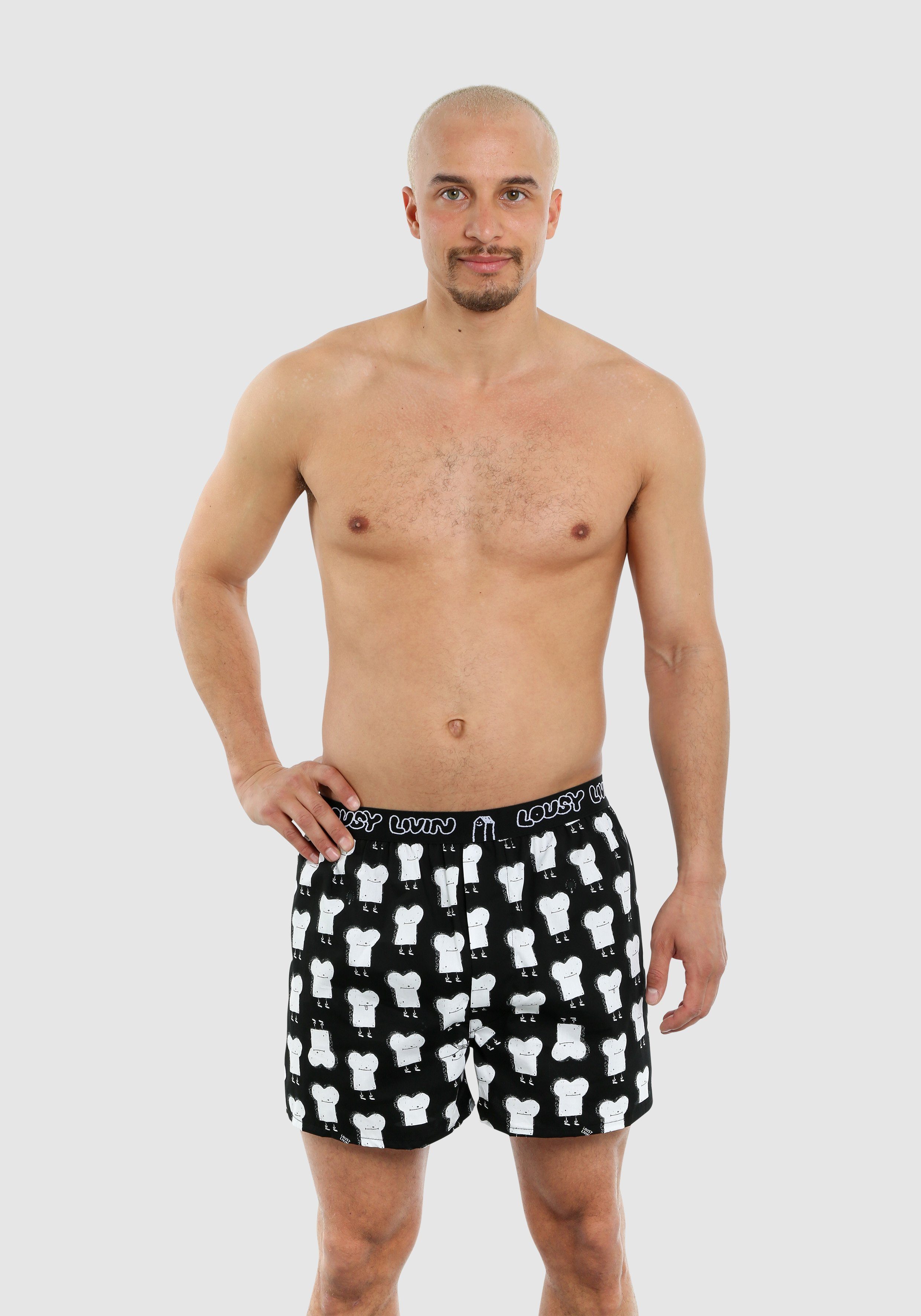 Lousy Livin Boxershorts Toast & 2er-Pack praktischen im Pack 2 Zitrone (2-St)