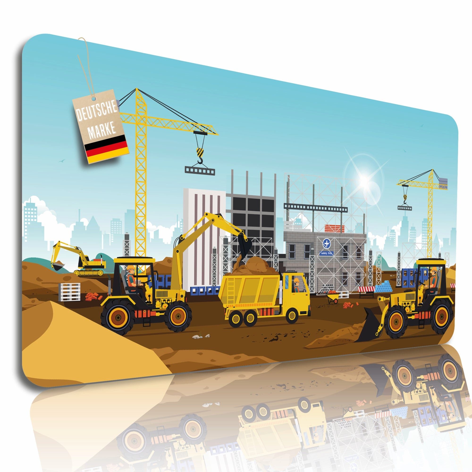 Lineo Schreibtischunterlage Malunterlage für Kinder abwischbar, (1 tlg., XXL Kinder-Tisch-Unterlage)