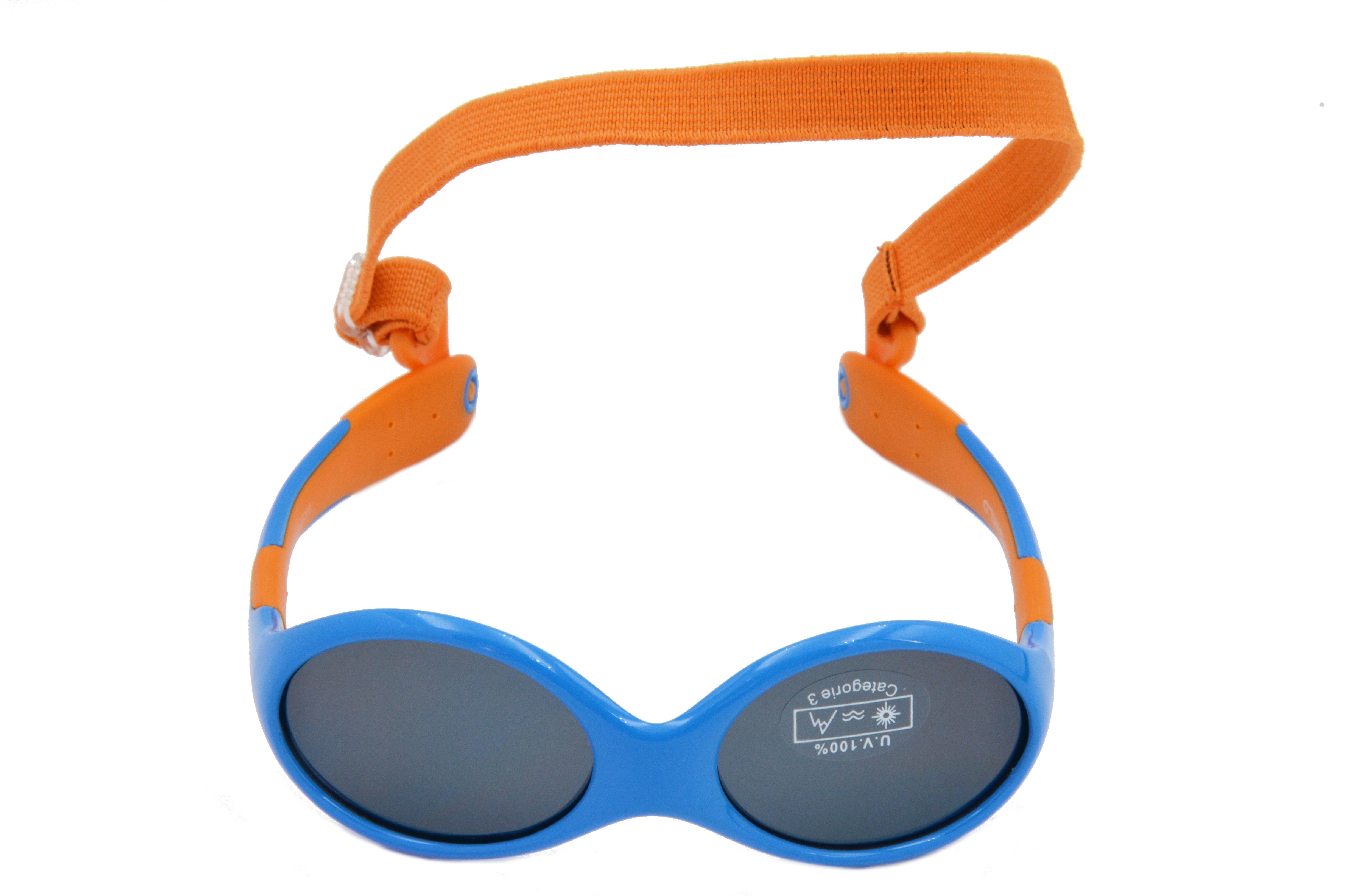 Gamswild Sonnenbrille WK5716 blau-orange, Unisex, sitzt kids Mädchen Form symmetrische richtig GAMSKIDS Jungen rosa-pink, - herum immer Babybrille grün 0-3 Jahre Kleinkindbrille