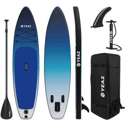 YEAZ Inflatable SUP-Board OCEAN BEACH - EXOTRACE - SET sup board und kit, Inflatable SUP Board, (Set), inkl. Zubehör wie Paddel, Handpumpe und Rucksack
