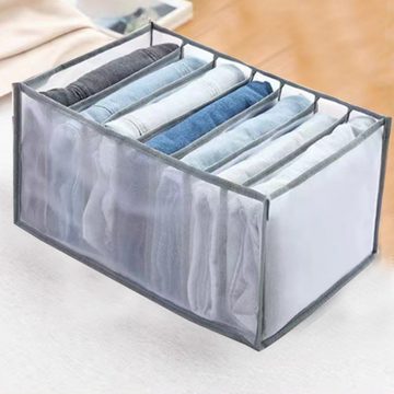Lubgitsr Aufbewahrungsbox 4 Stück Faltbare Aufbewahrungsbox für Kleidung Organizer Fach Lagerung