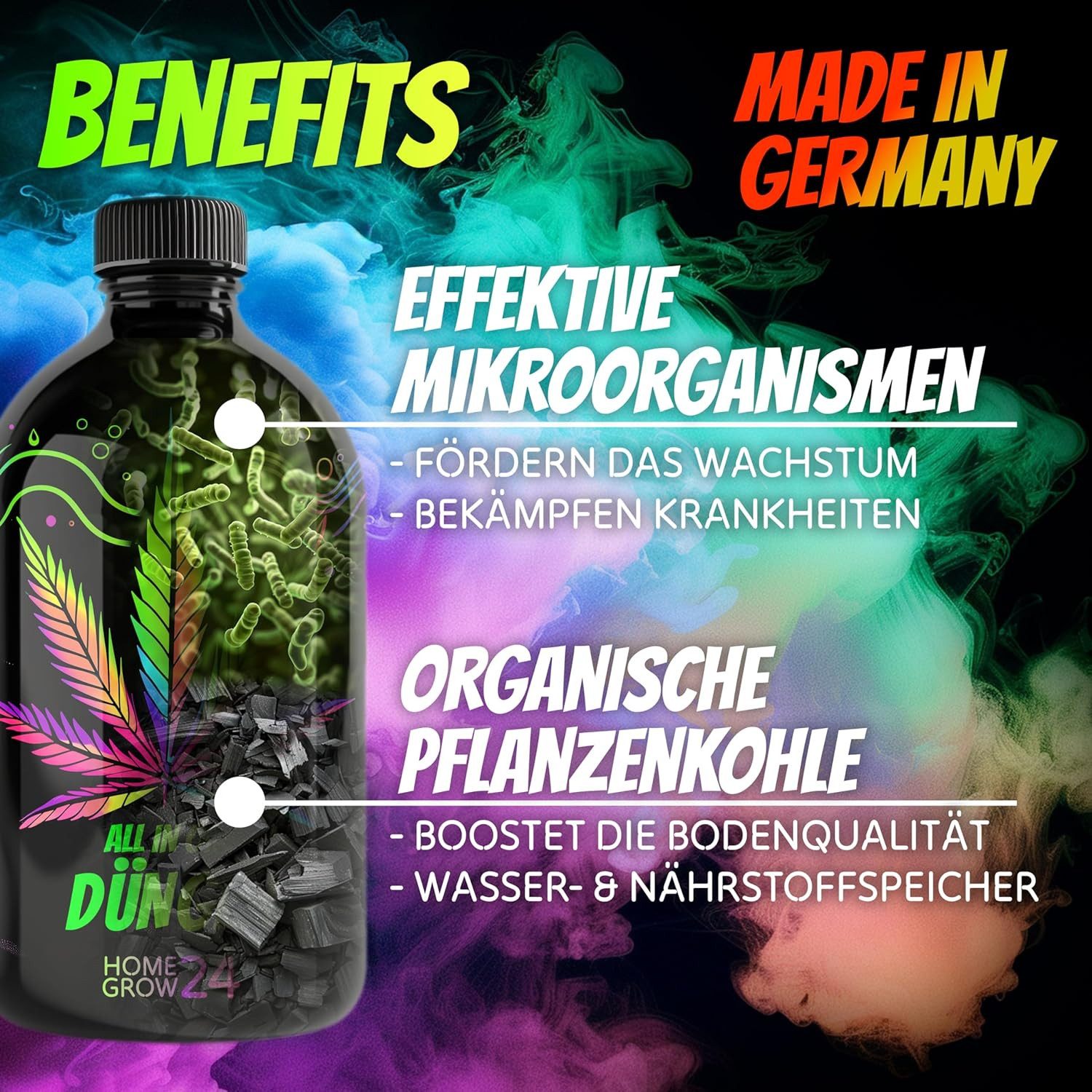 meytrade Pflanzendünger All In One Dünger 500ml Cannabis Hanf Organischer Bio-Dünger, made in Germany