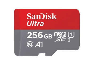 Sandisk MICROSDXC ULTRA Speicherkarte (256 GB, Class 10, UHS-I, U1, A1, 100 MB/s Lesegeschwindigkeit, Class 10, UHS-I, U1, A1)
