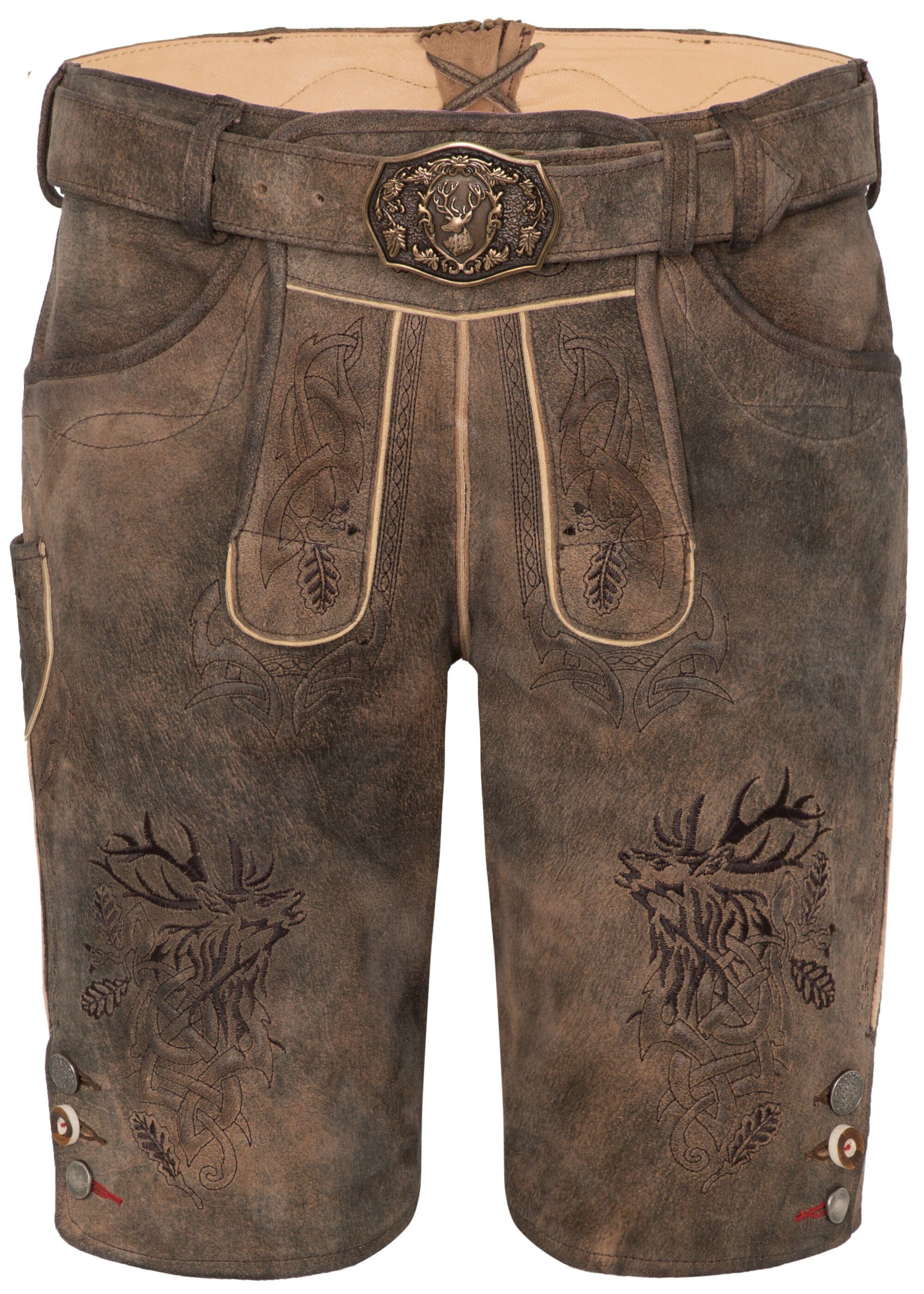 Spieth & Wensky Shorts Lederhose Nercel günstig online kaufen