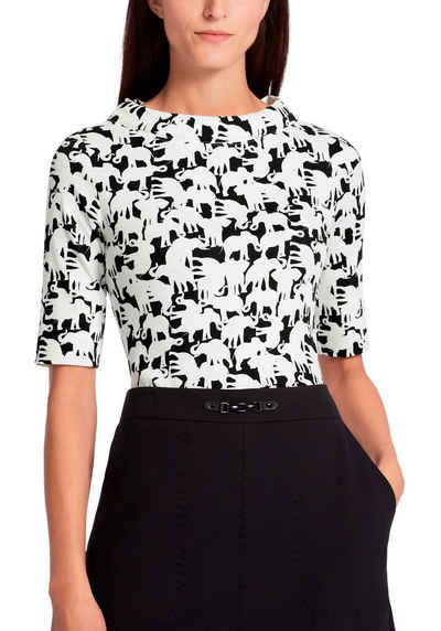 Marc Cain T-Shirt "Collection Animal Intense" Premium Damenmode Tailliertes T-Shirt