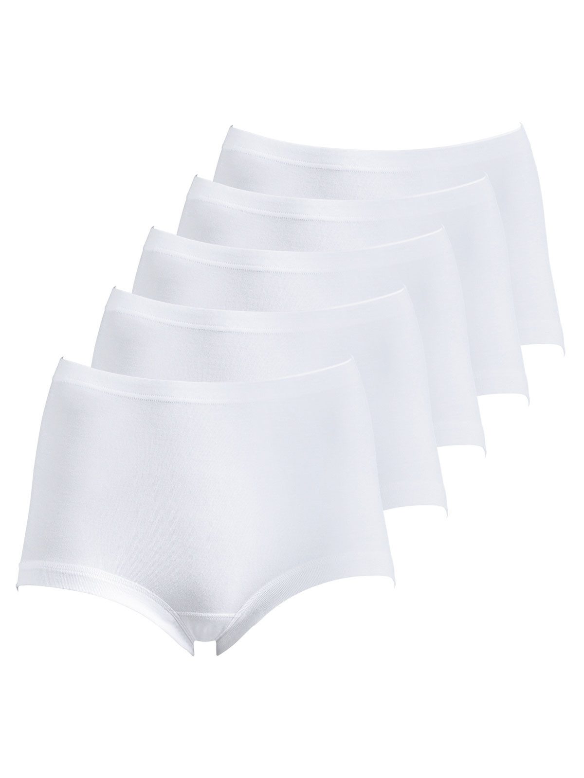 Schöller Taillenslip 5er Pack Damen Taillenslip Baumwolle Supergekämmt (Packung, 5-St) Zwickel