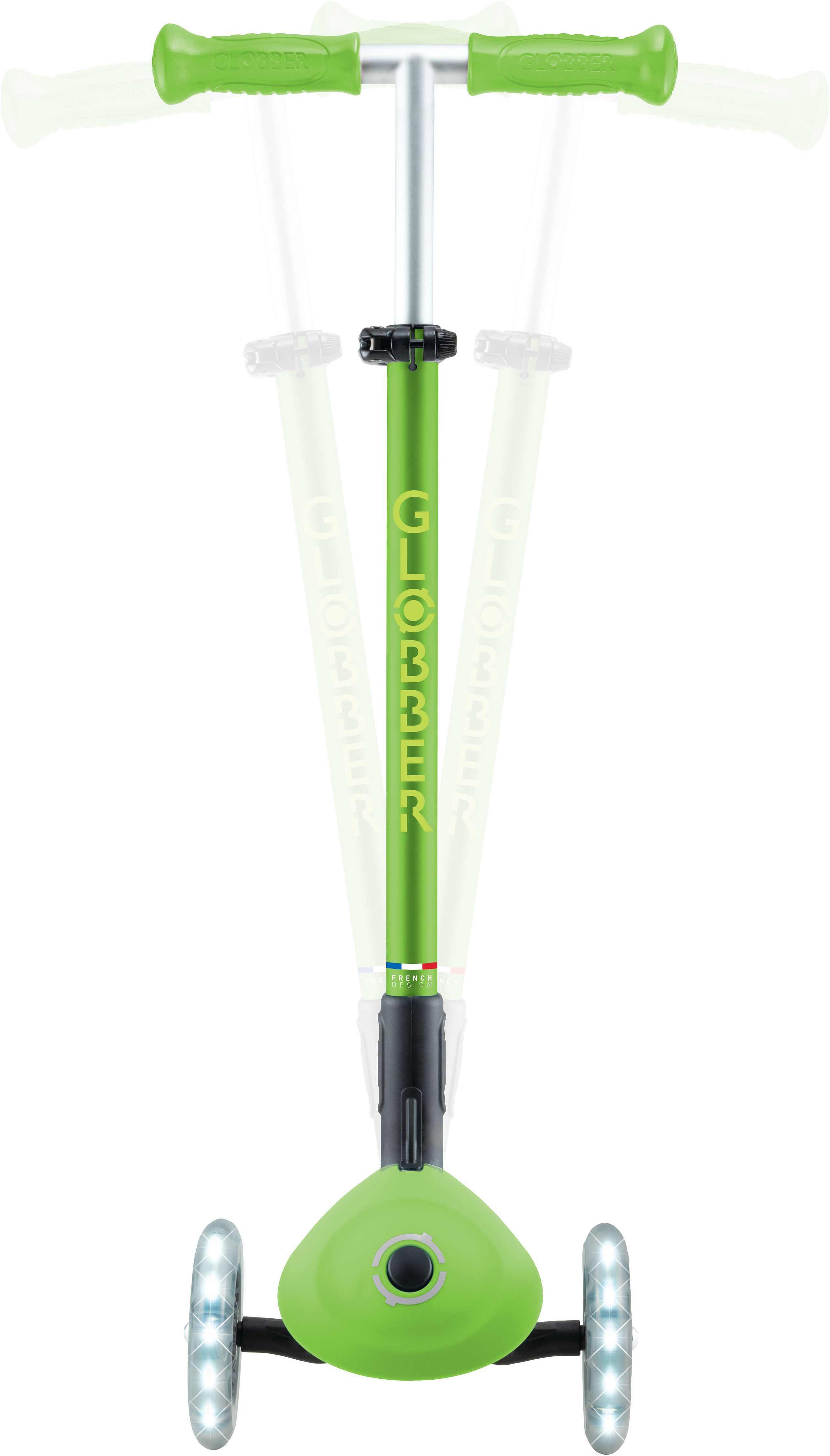 Globber Tretroller GLOBBER ELITE LIGHTS, mit Leuchtrollen