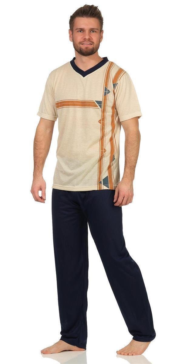 EloModa Pyjama Herren Sommer Pyjama Lange günstig online kaufen