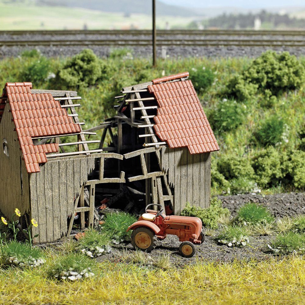 Busch Modelleisenbahn-Grasfasern Busch 3552 Grasbüschel Sommer mit Steinen