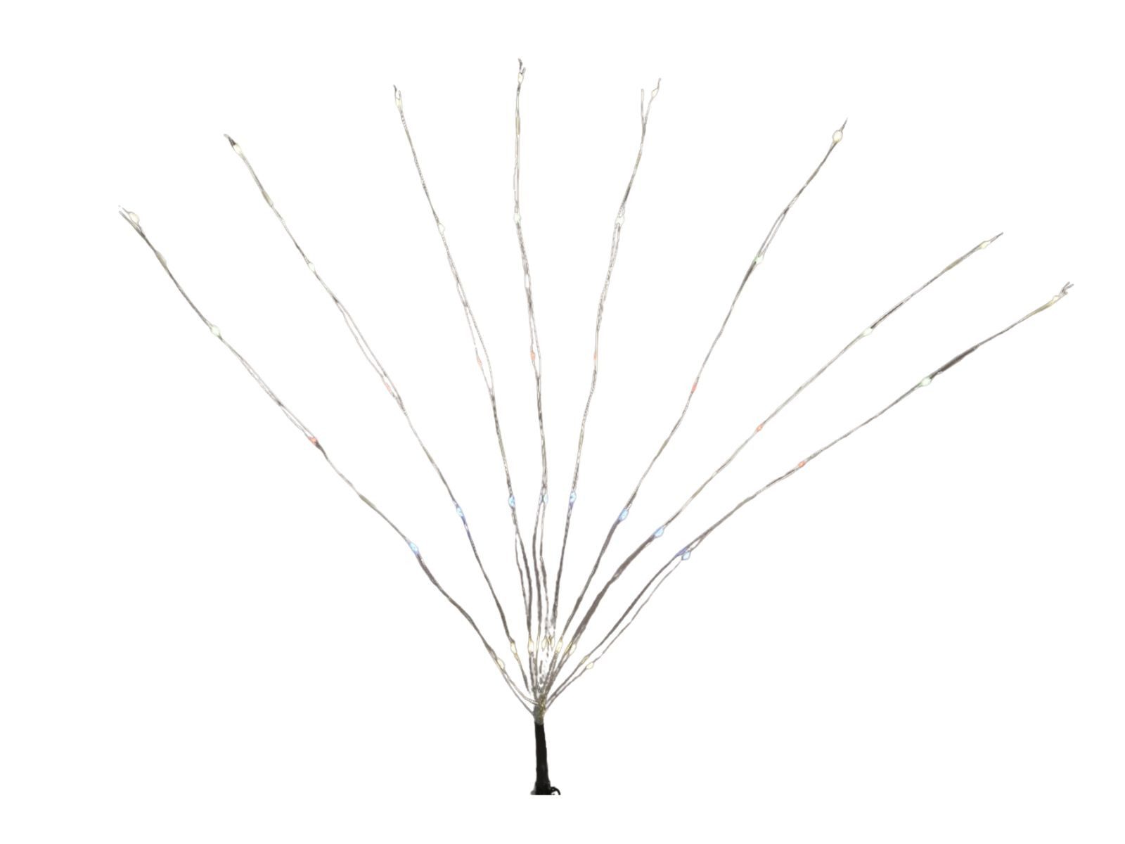Lumineo Lichterkette Micro LED-Beleuchtung silber 80 cm