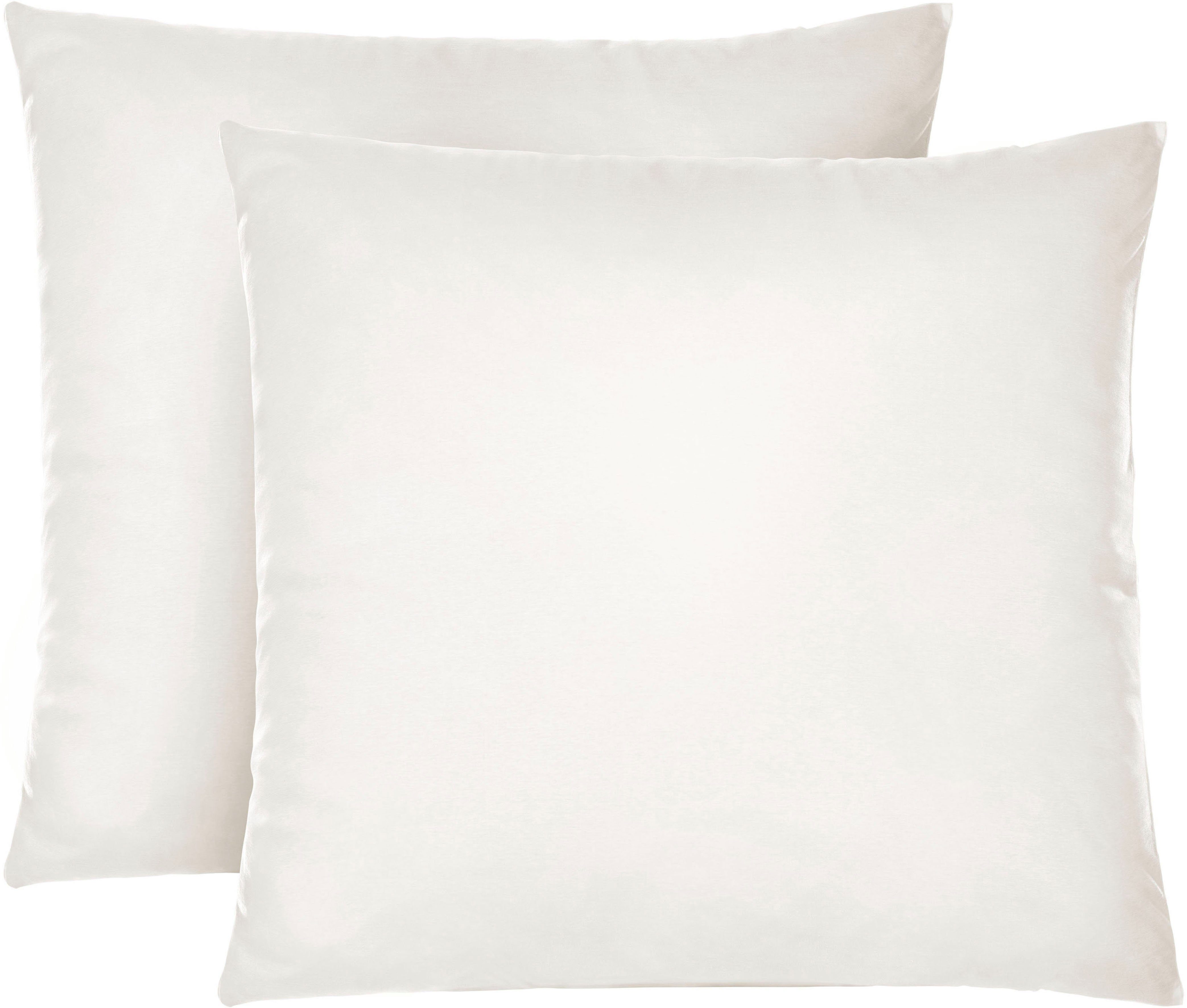 Biberna Kissenbezug Michi Feinjersey mit Reißverschluss, (2 Stück), verschi günstig online kaufen