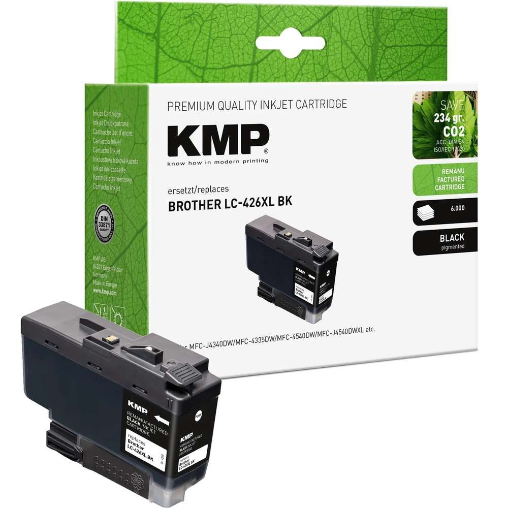 KMP 1550,4001 Druckerpatrone 1 Stück(e) Kompatibel High (L) Yield Schwarz Tintenpatrone