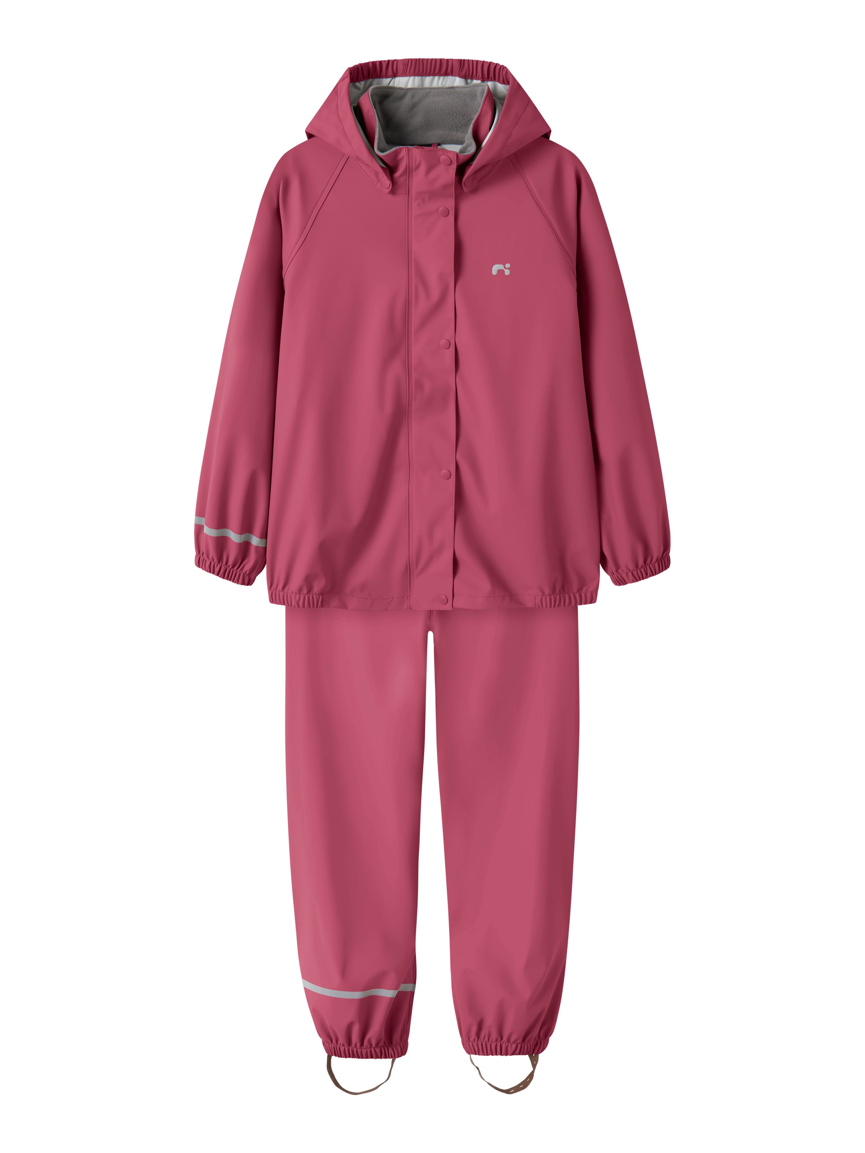 Name It Regenmantel NKNDRY10 Regenjacke und Hose im Set (Set, 2-tlg) Keine Latzhose! Unifarben, casual, regular fit, Kunstfaser, Web