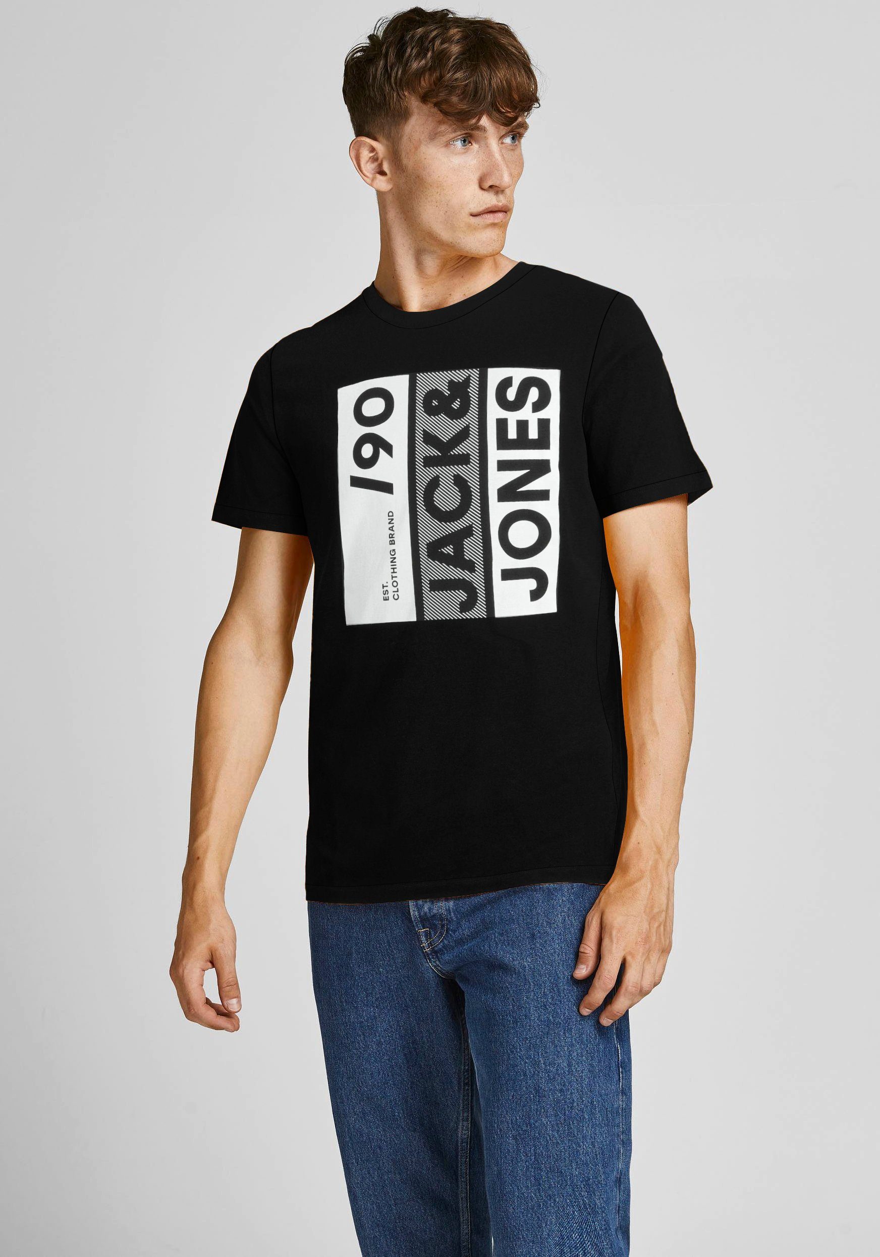Jack & Jones Rundhalsshirt JJJIO TEE SS CREW NECK Black | T-Shirts
