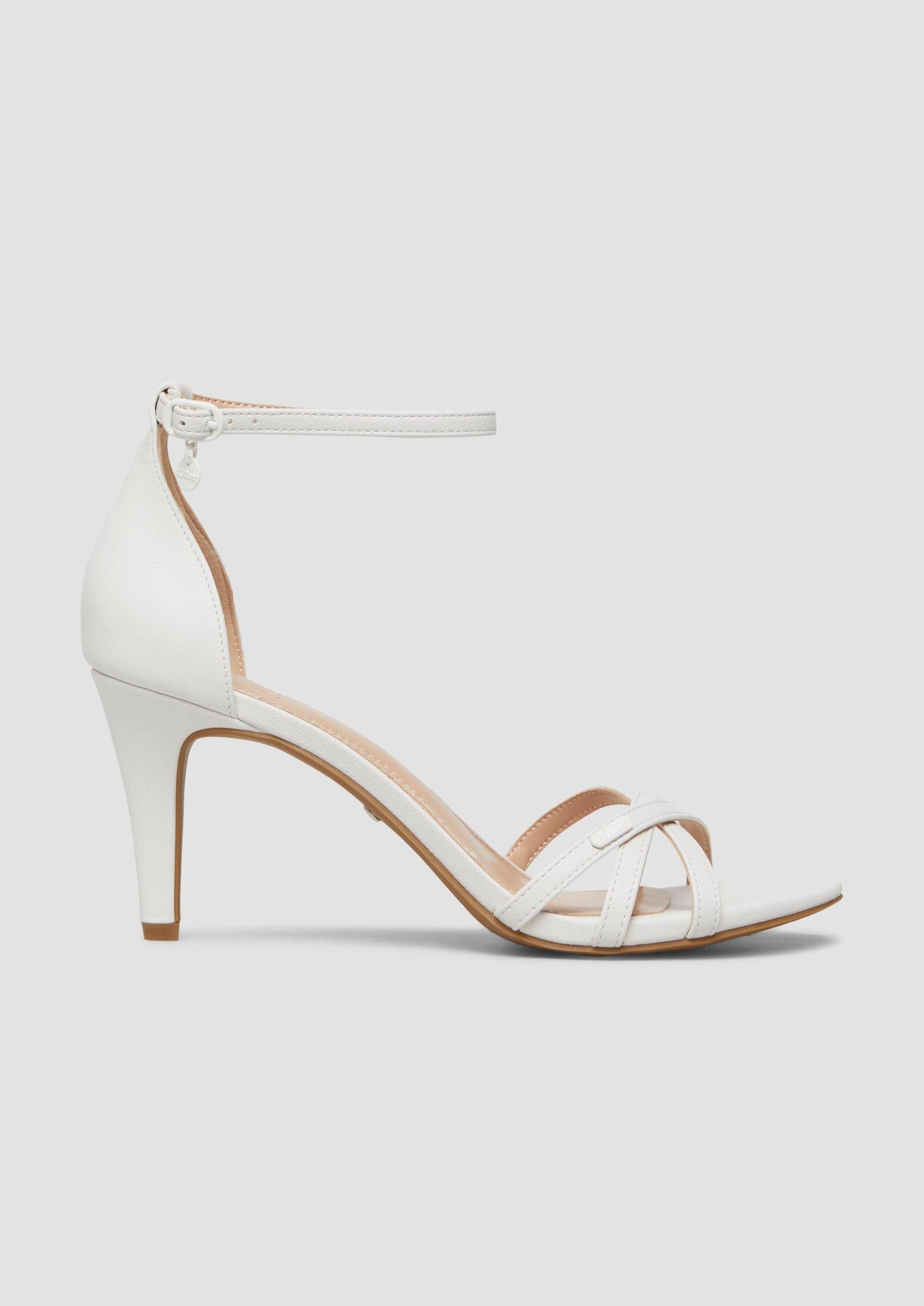 s.Oliver Pumps Sandale Kunstleder-Sandaletten mit Dornschließe