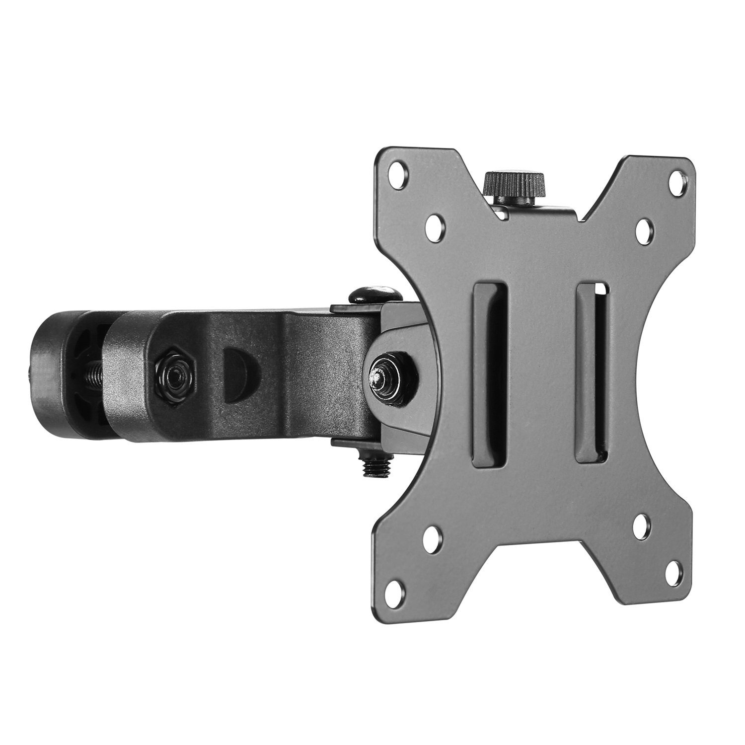 Maclean Monitor-Halterung MC-983 für 17–32″ Pfosten‑/Rohrhalterung 28–60 mm, (bis 32,00 Zoll, 1-tlg., bis 8 kg • VESA 75×75/100×100 • neigbar & schwenkbar)