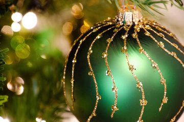 Guido Maria Kretschmer Home&Living Weihnachtsbaumkugel Jorah, Weihnachtsdeko, Christbaumschmuck (6 St), Christbaumkugeln aus Glas, mundgeblasen und handbemalt