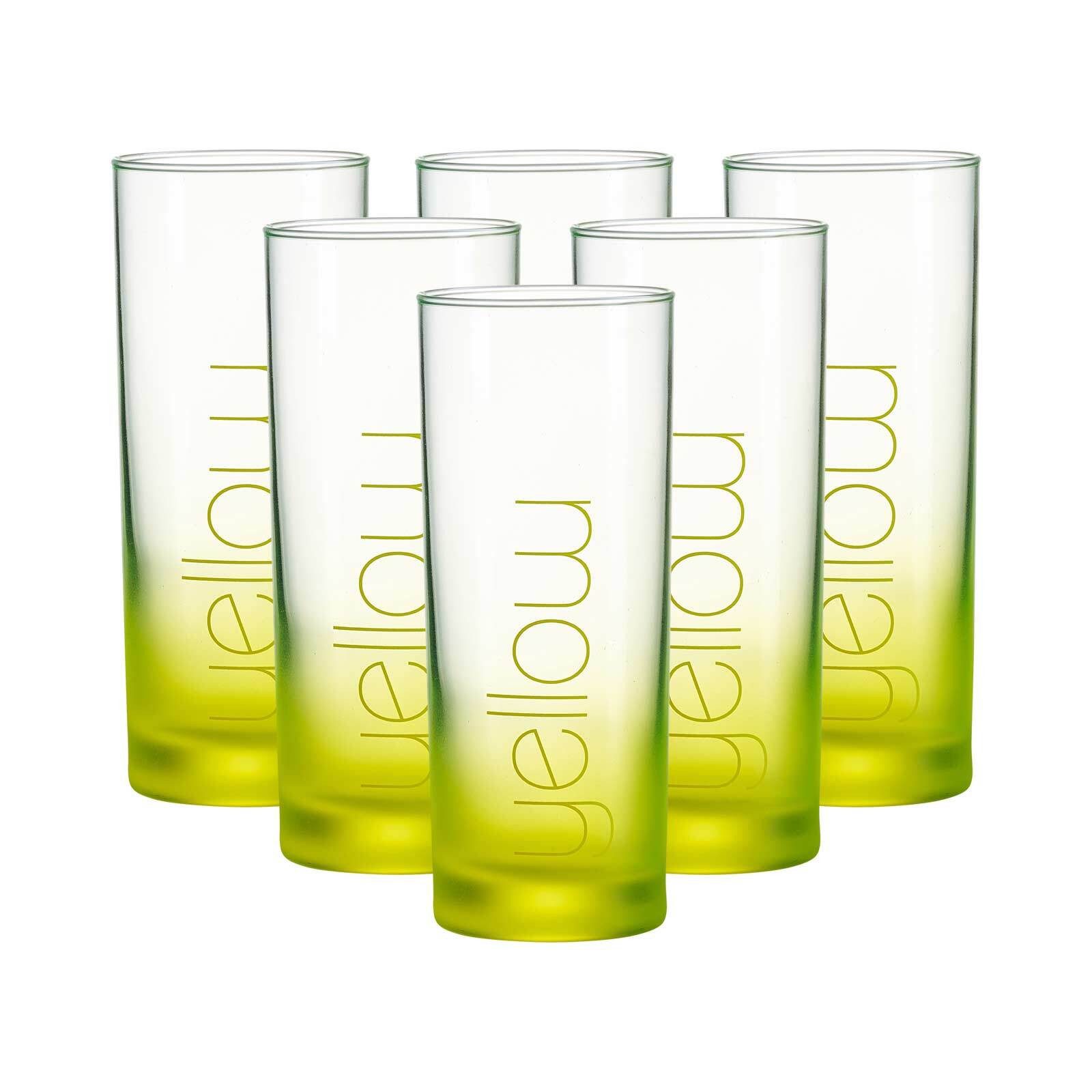 Ritzenhoff & Breker Glas Favo Trinkgläser 360 ml 6er Set, 6-tlg., Glas
