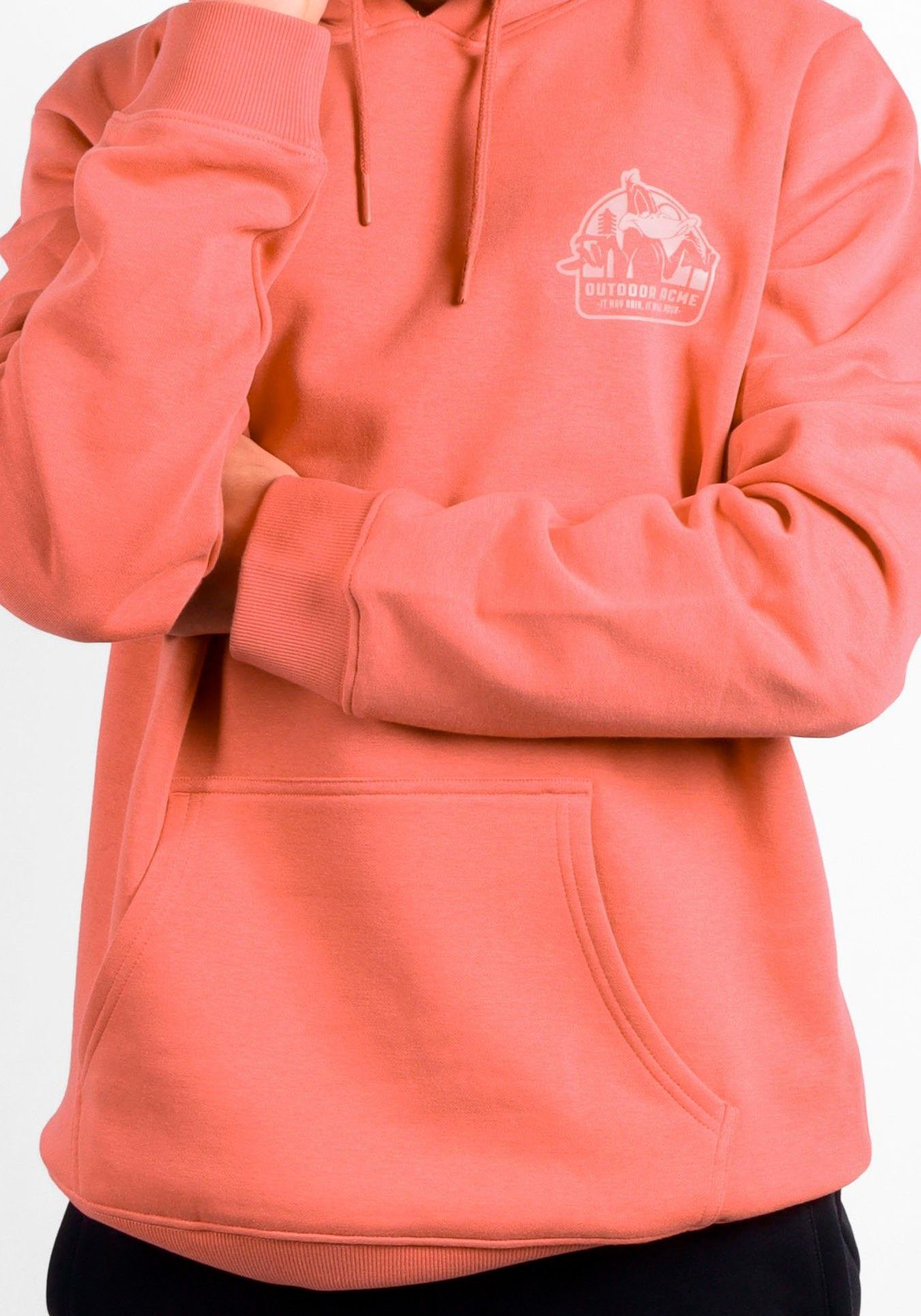 Daffy New - Hoodie Vorder Rückseite. Camp und York Lizenz Capelli Design auf Duck Holiday