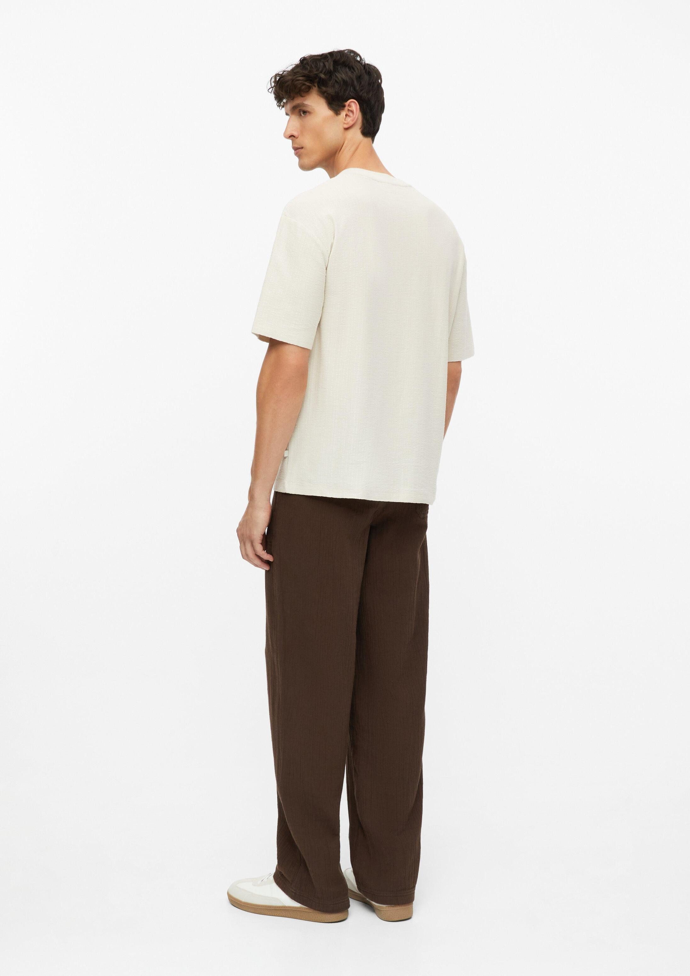 s.Oliver Chinos Hose WIDE LEG Boston: Relaxed-Fit-Hose aus schwerem Baumwoll-Musselin
