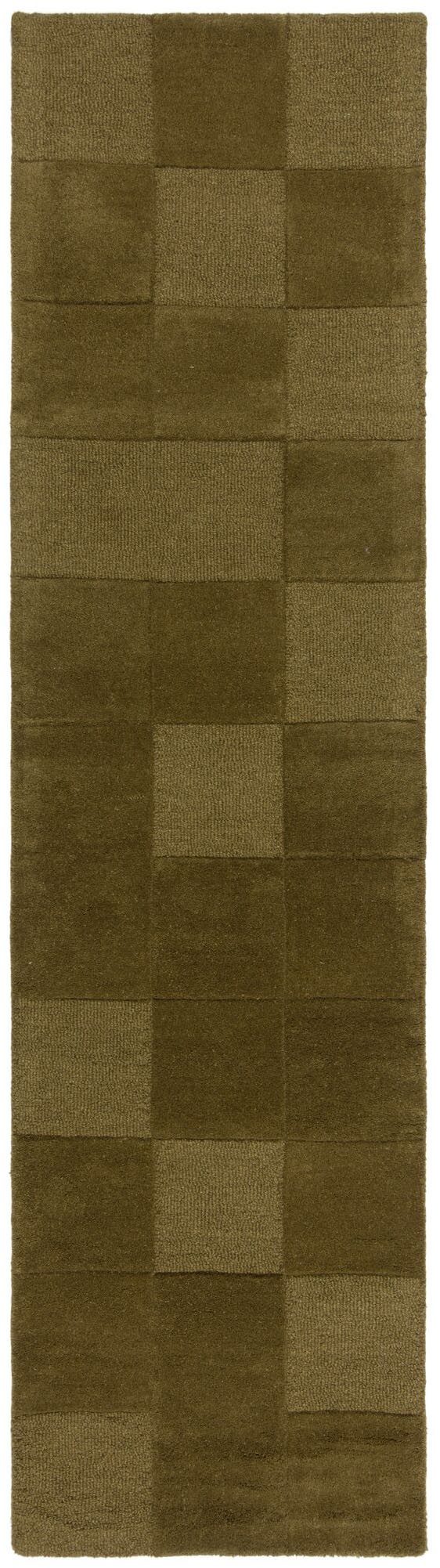 FLAIR RUGS Wollteppich CHECKERBOARD, rechteckig, Höhe: 10 mm, Hoch-Tief-Effekt, Wohnzimmer, Schlafzimmer
