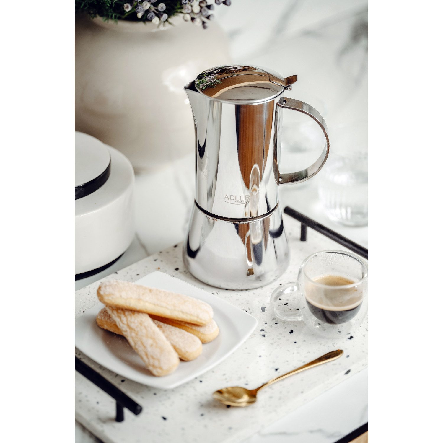 Adler Espressokocher, 0,5l Kaffeekanne