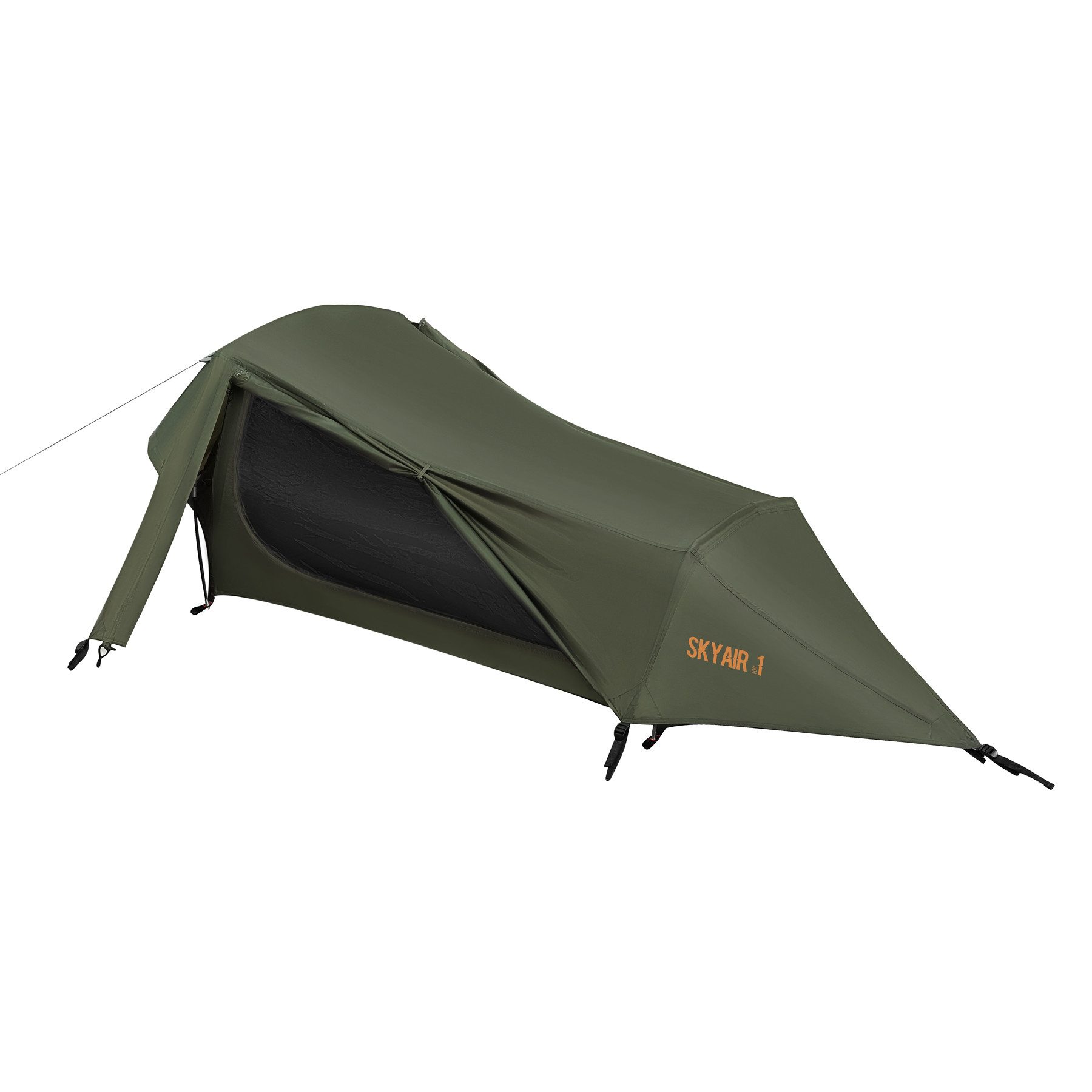 NILS CAMP Biwakzelt SKYAIR 1 Ultralight Oliv Zelt Trekkingzelt Outdoor, Personen: 1, ultraleichtes Gewicht und geringes Packmaß