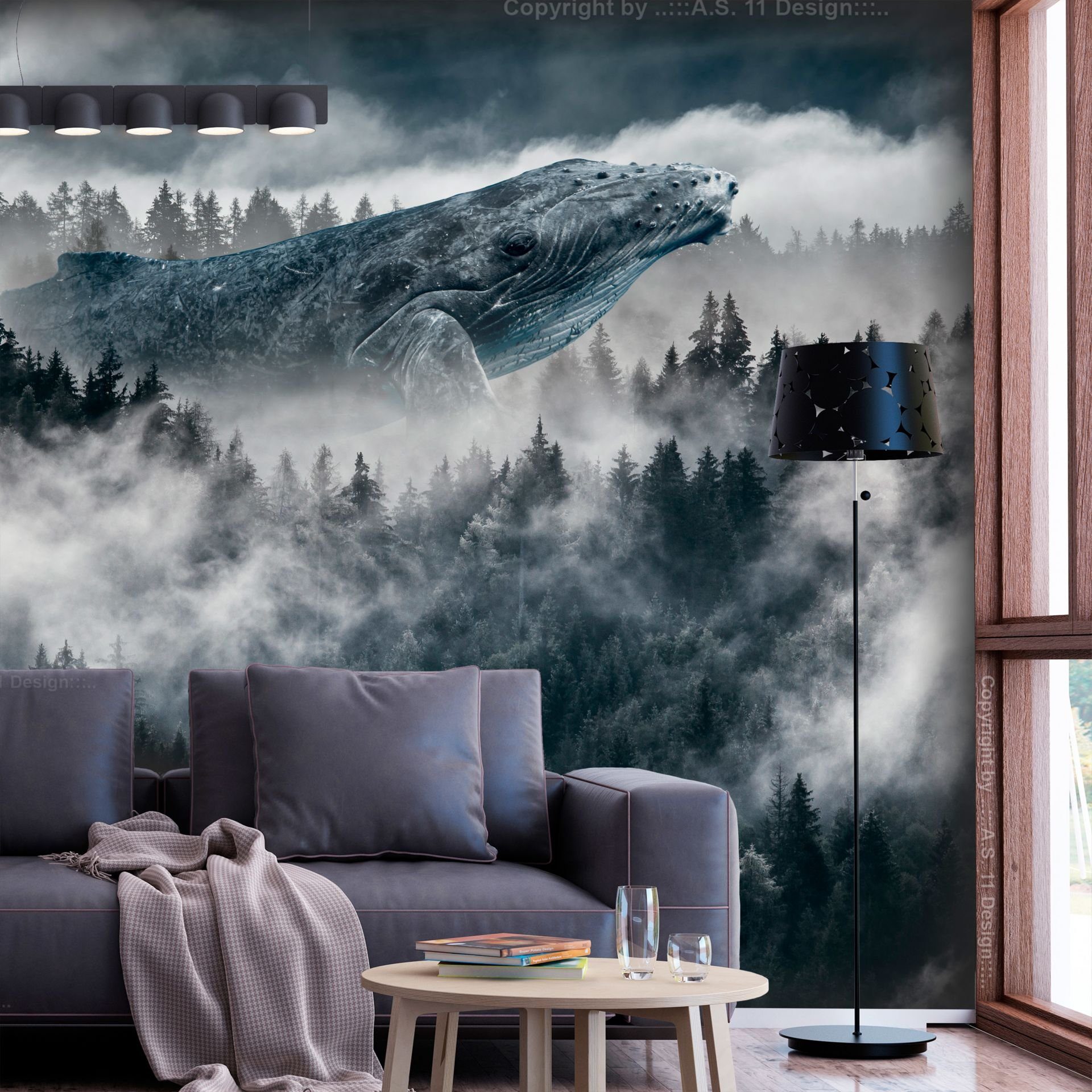 KUNSTLOFT Vliestapete Sleepy Spaces 1x0.7 m, halb-matt, lichtbeständige Design Tapete