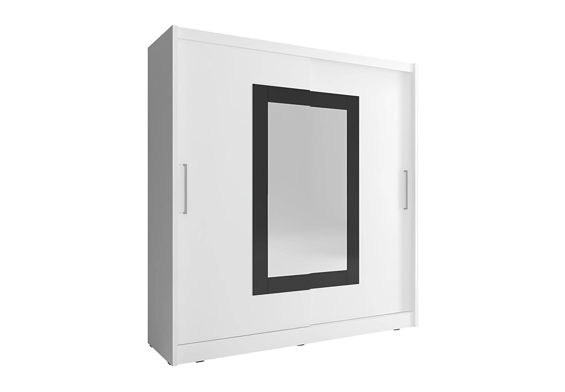 JVmoebel Kleiderschrank Vielseitiger Aufbewahrungsschrank mit Regalen und Kleiderstange (Kleiderschrank WIKI II 180cm) Made in Europa