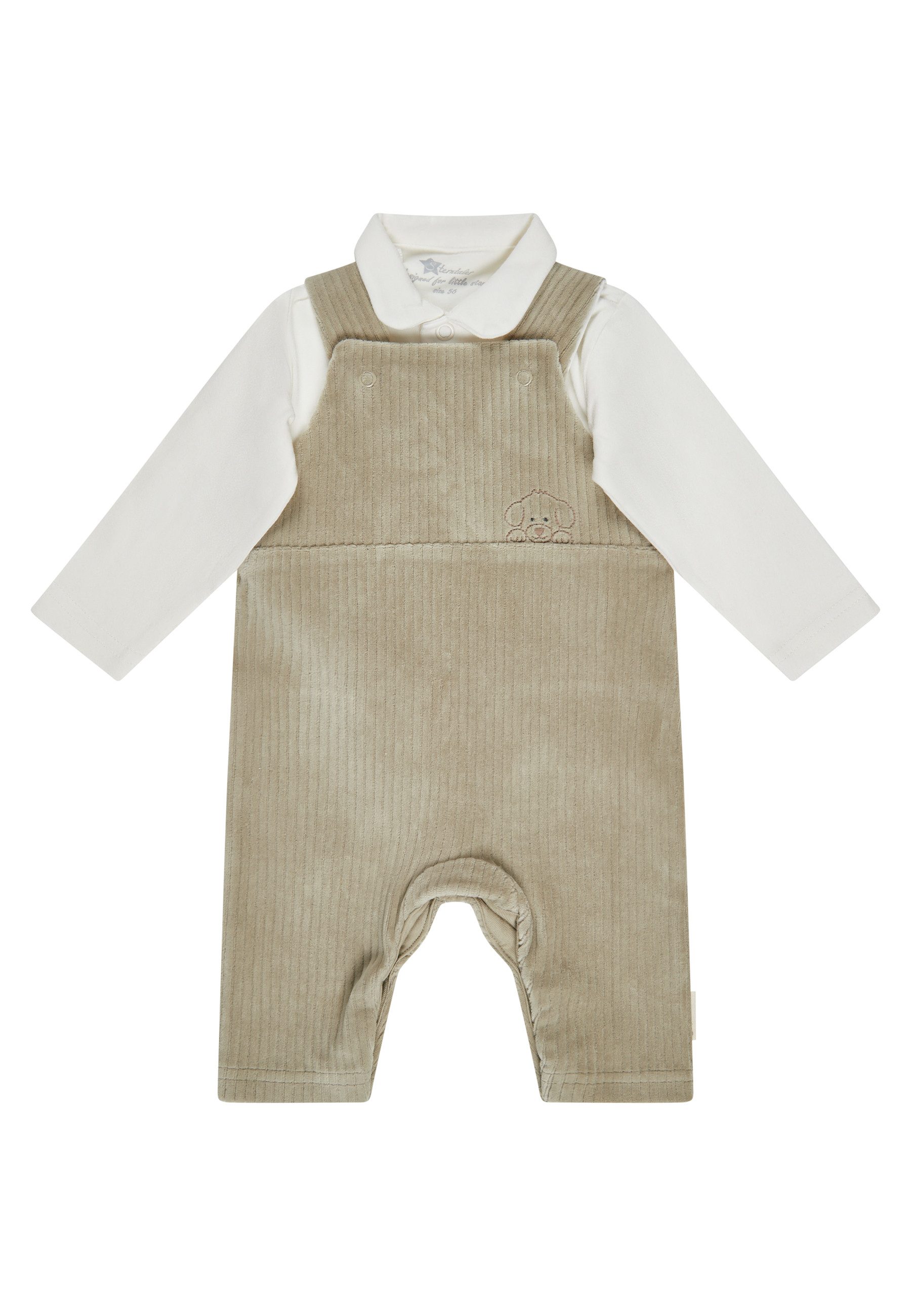 Sterntaler® Hausanzug Bekleidungs-Set Langarmshirt und Latzhose (2 tlg)