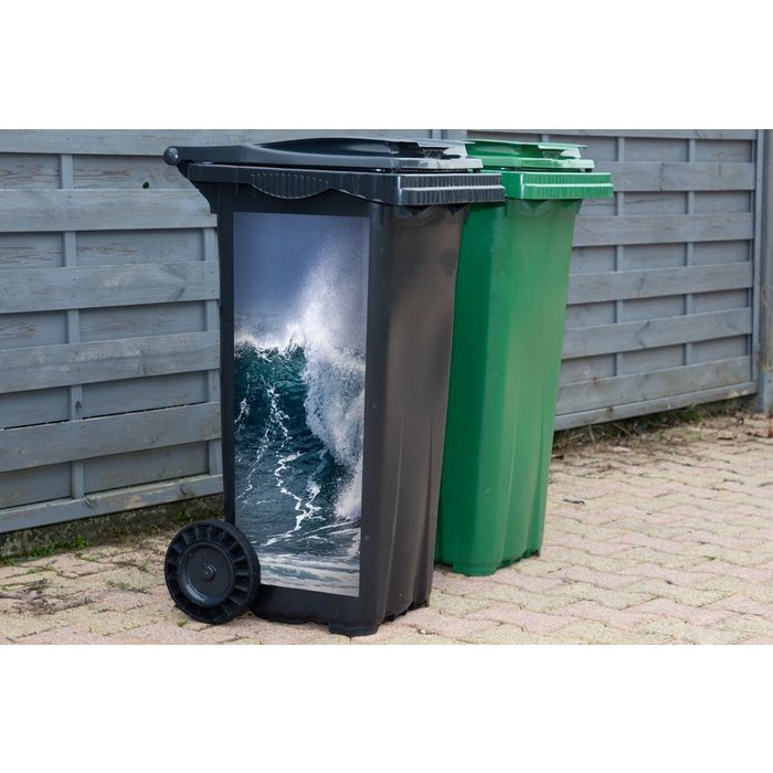 MuchoWow Wandsticker Meer - Golf - Ozean (1 St) Mülleimer-aufkleber Mülltonne Sticker Container Abfalbehälter