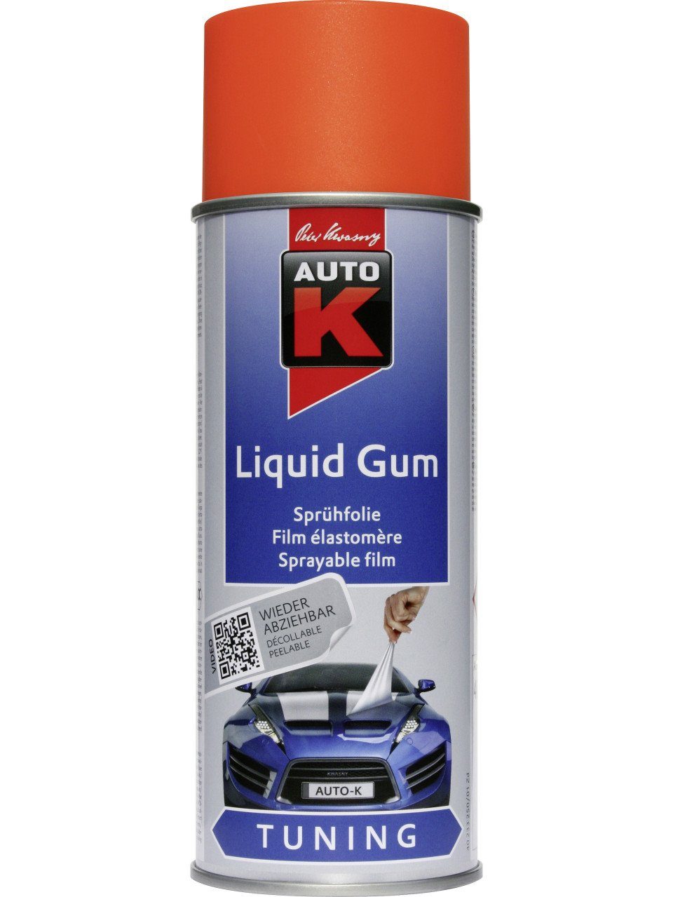 Sprühfolie Sprühfarbe Auto-K neonorange Gum Tuning Liquid Auto-K